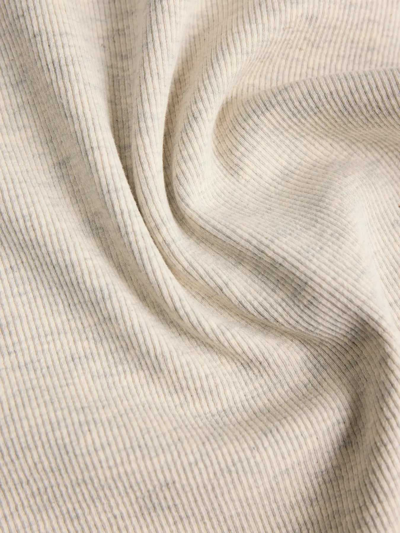 JXFRIDA U-NECK TOP - OATMEAL MELANGE