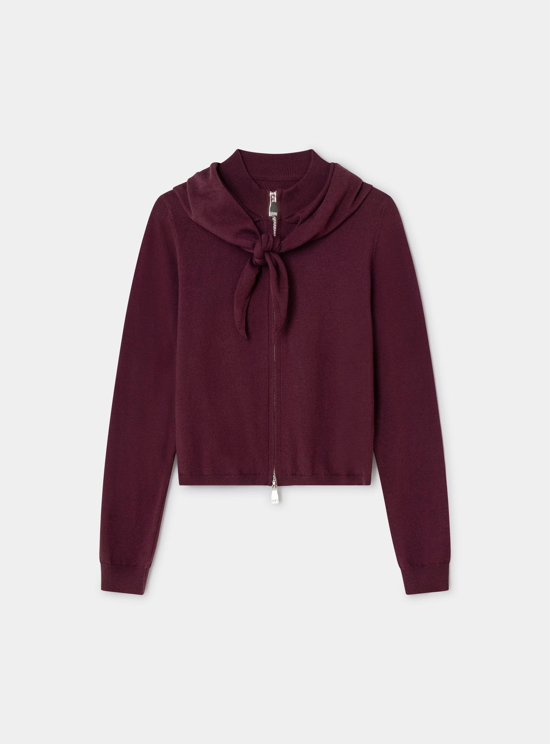 Frida zipper knit - Plum