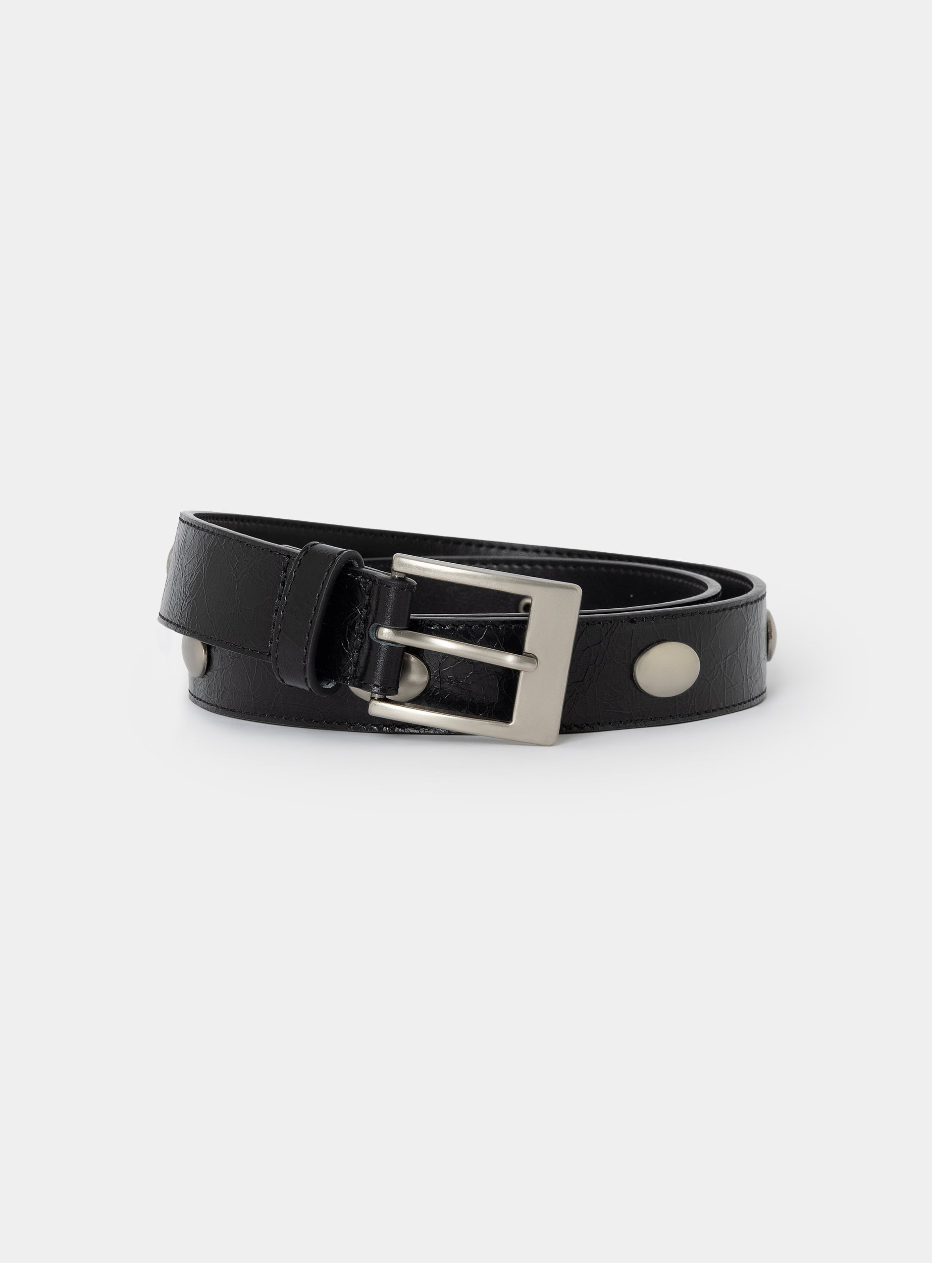 Keira stud leather belt - Black