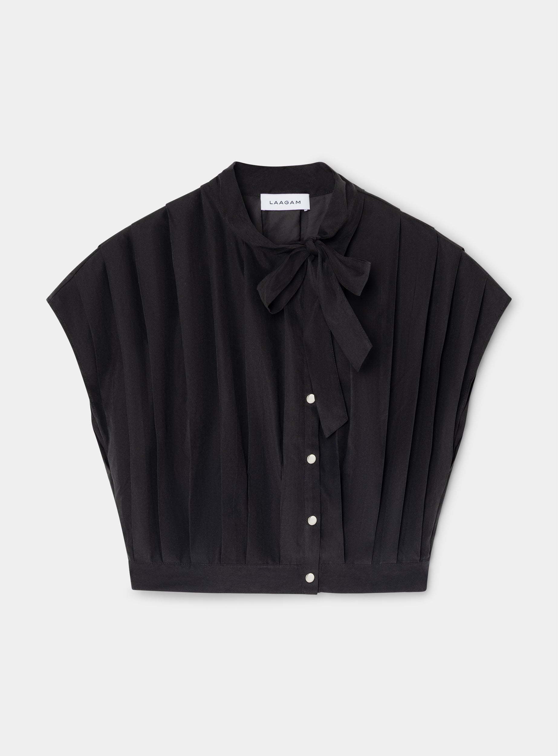 Kora pleated blouse - Black