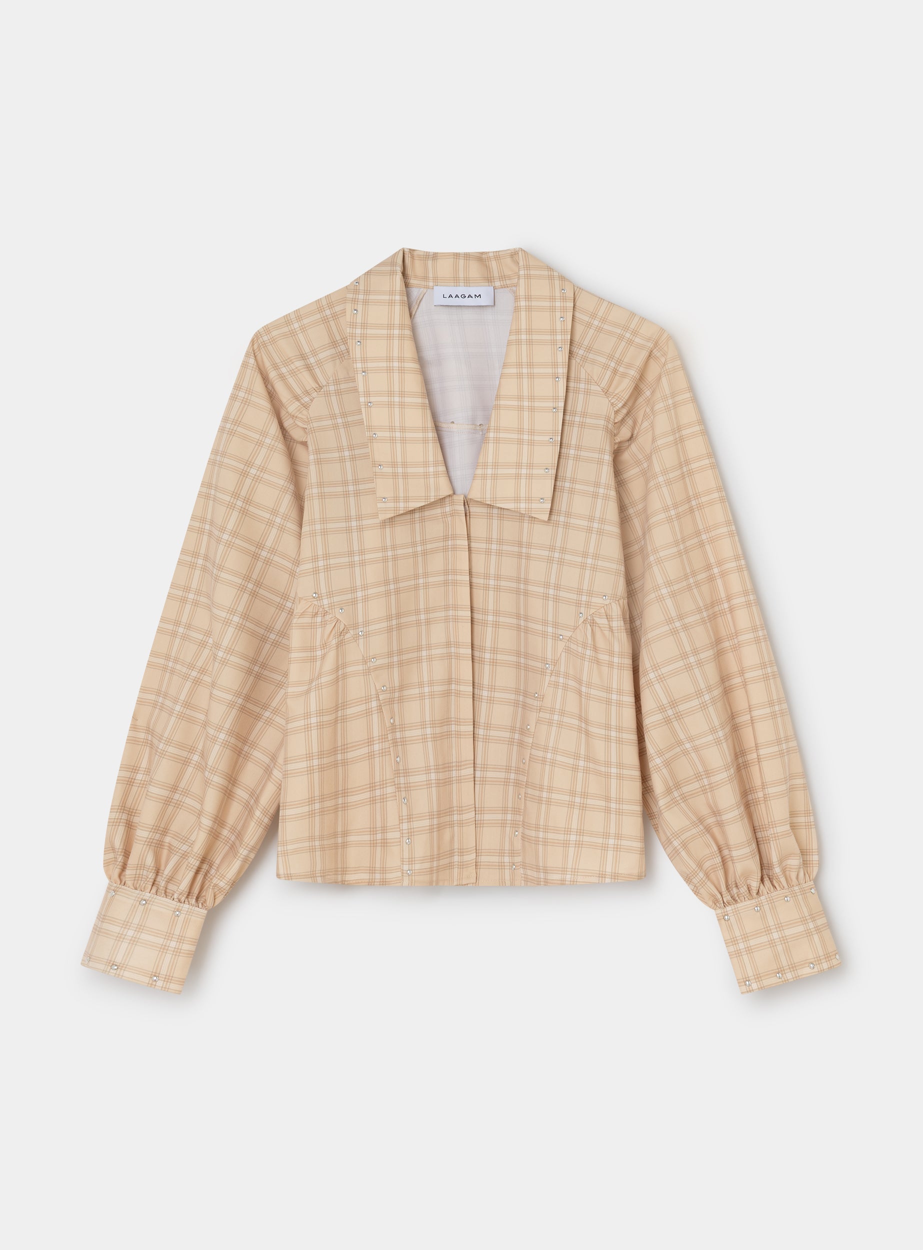 Rowan blouse - Beige squared