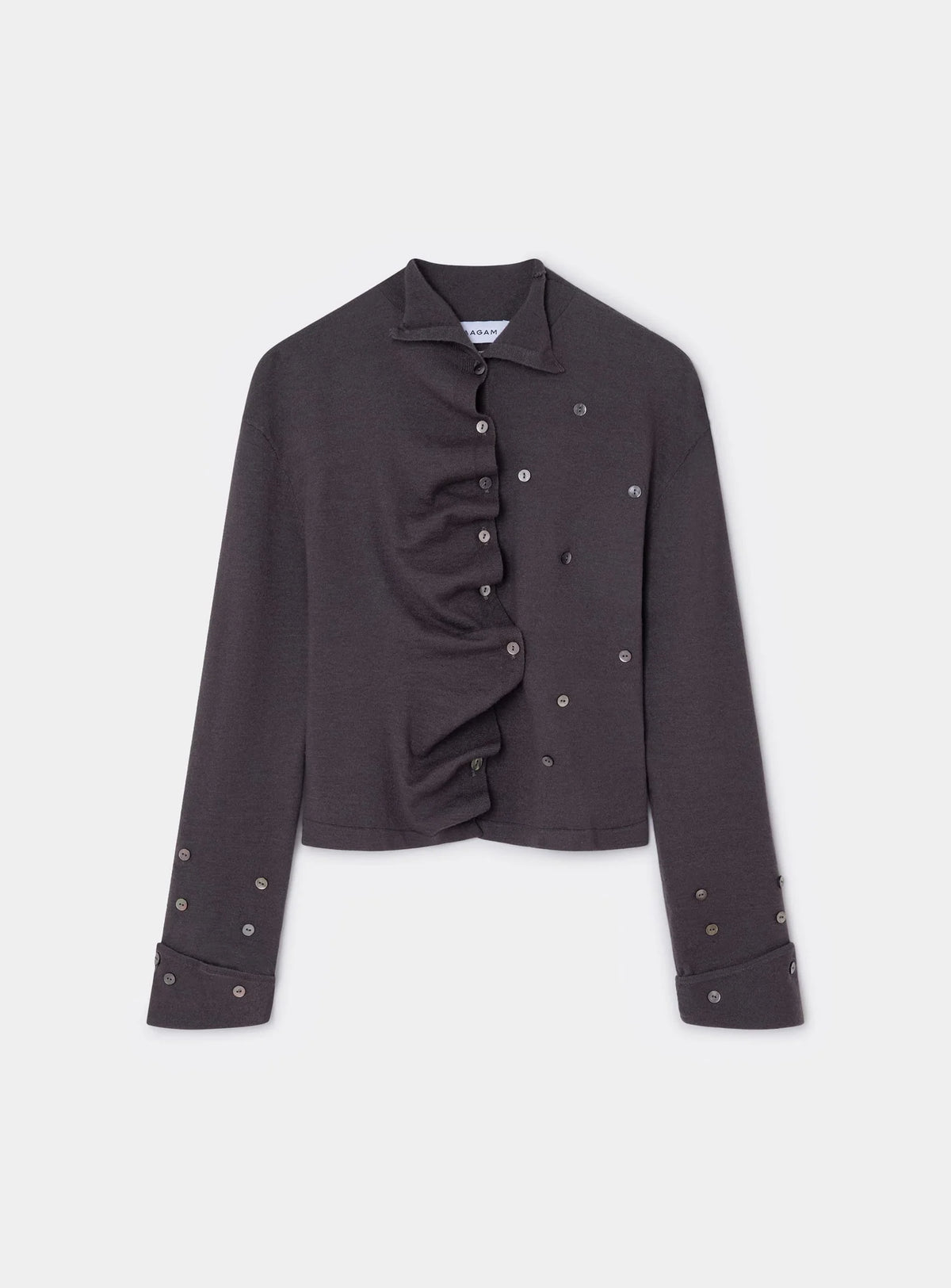 FIA GREY BUTTONED CARDIGAN
