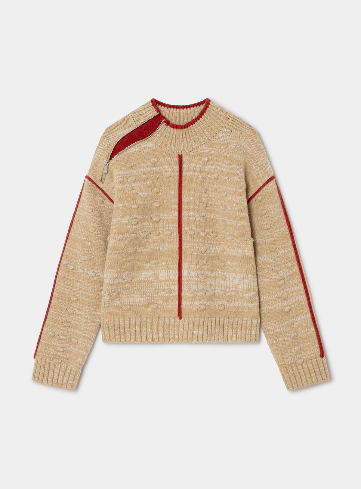RIBES BEIGE TEXTURED KNIT