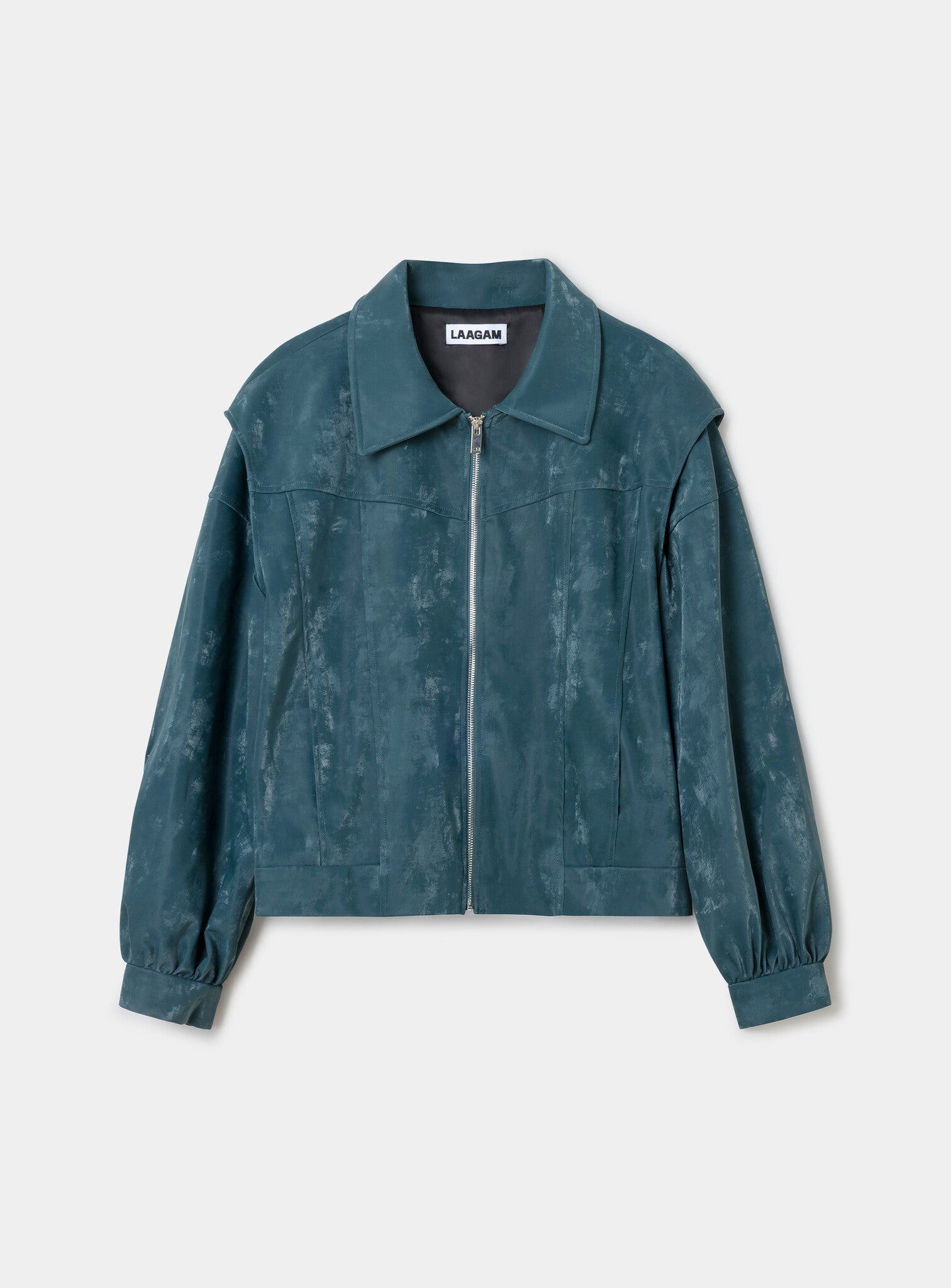 CUPIDO TEAL GREEN BOMBER JACKET