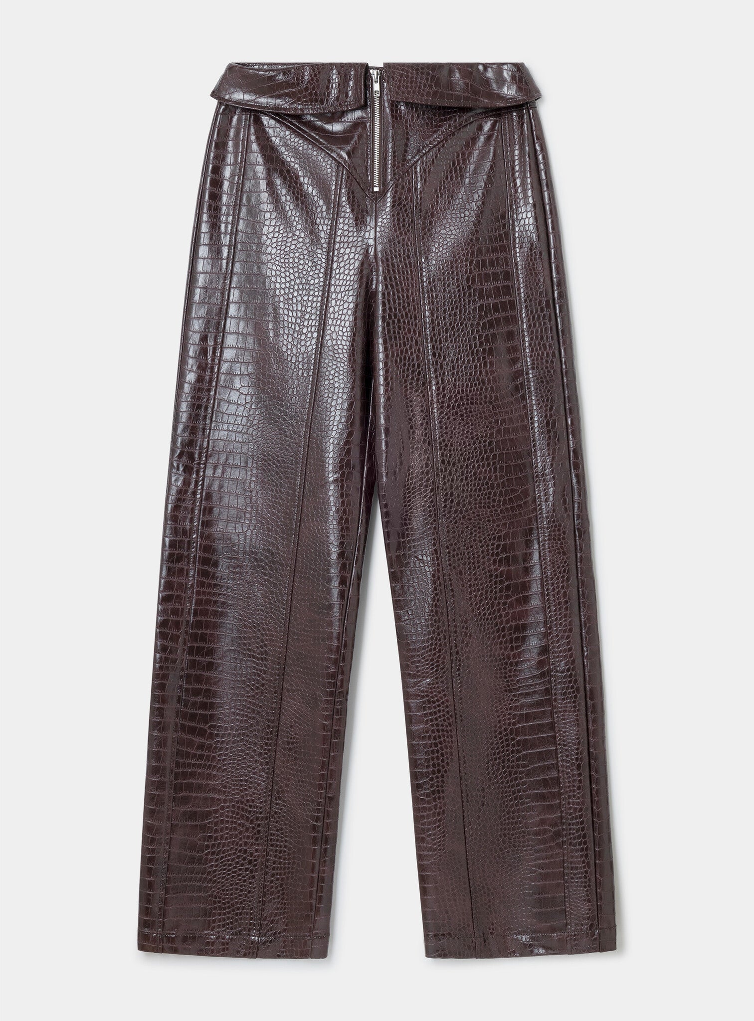 Horus textured pants - Burgundy
