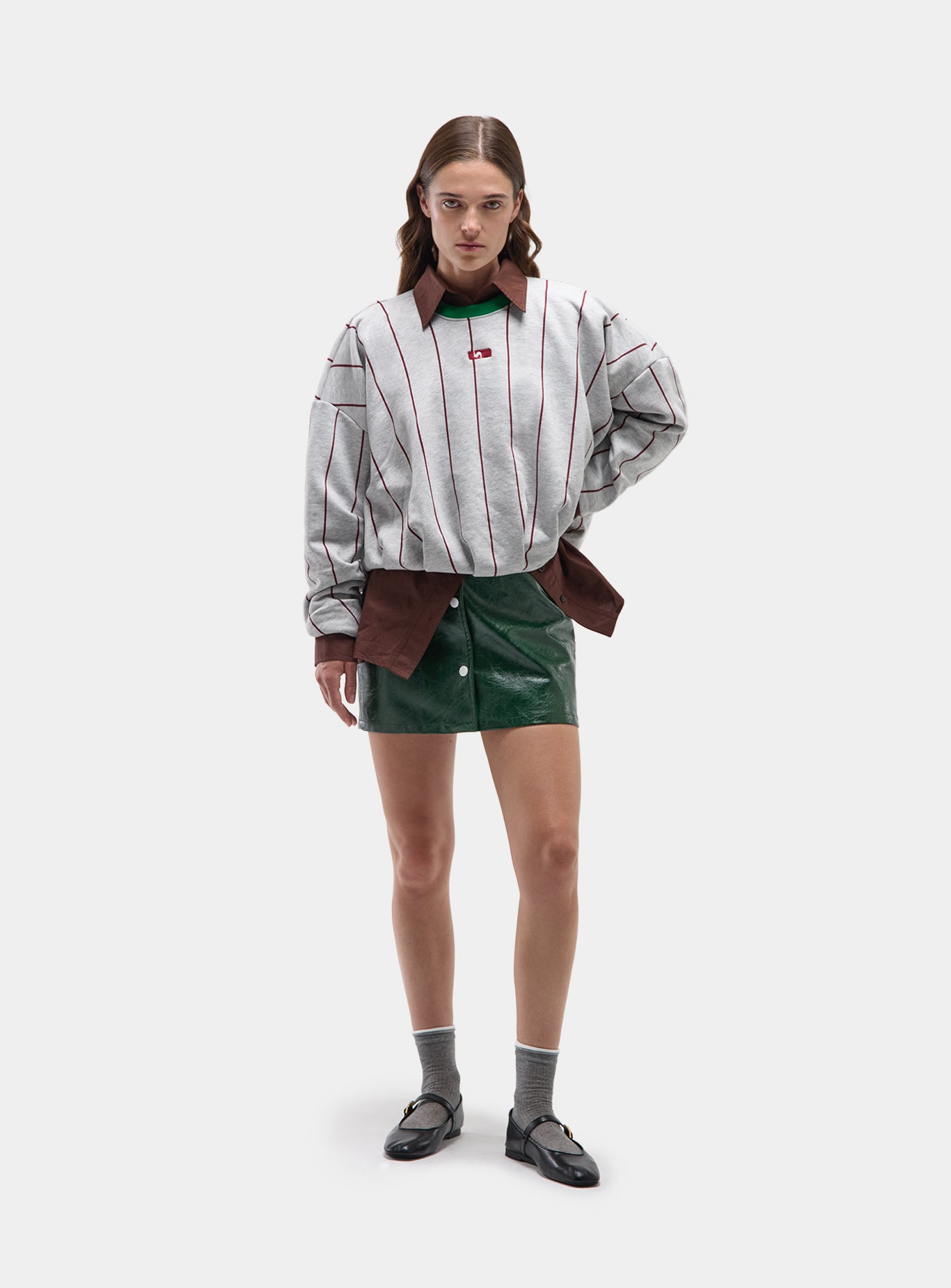 Kelly sweatshirt - grijze strepen