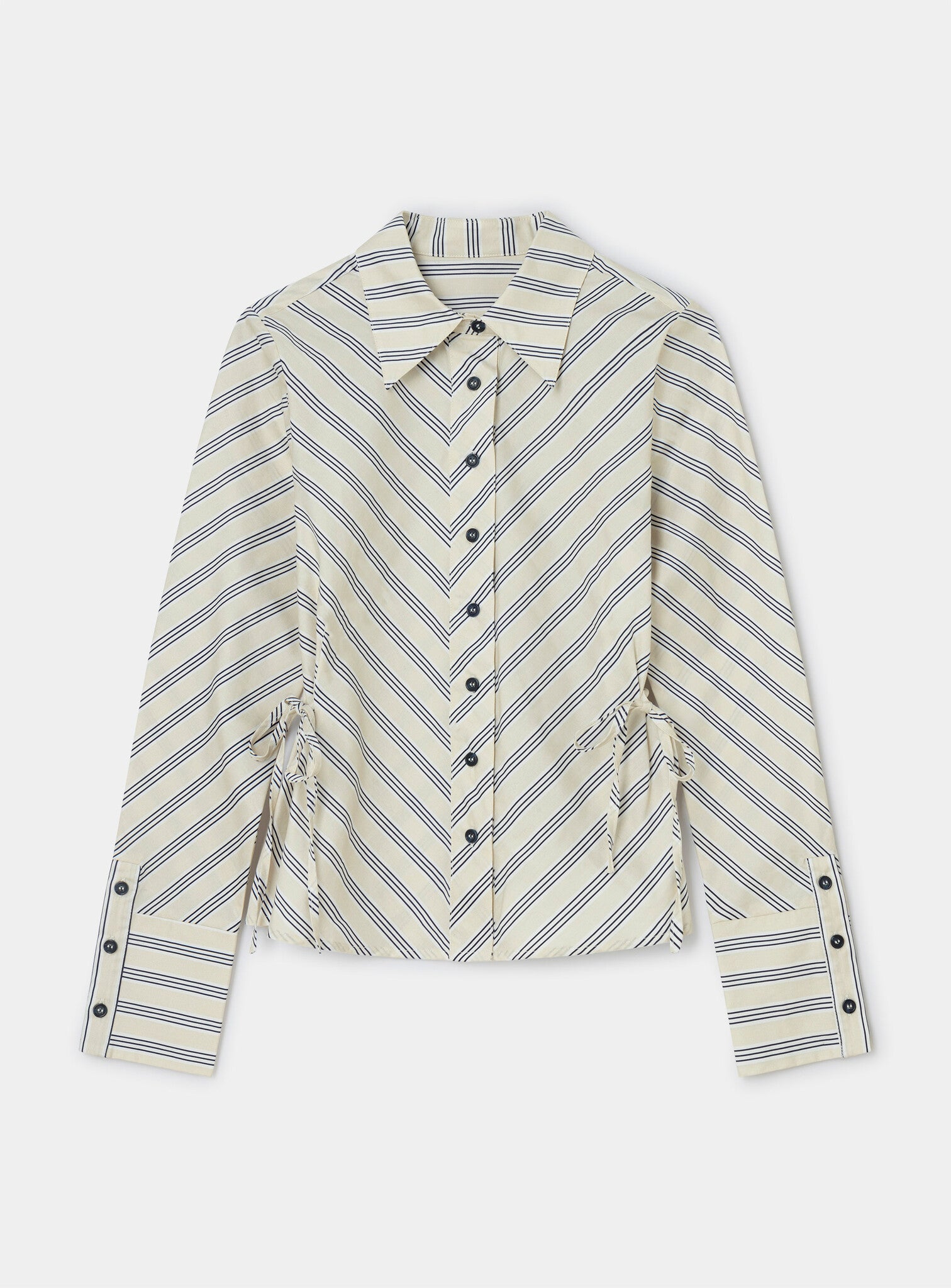 Opera black & white striped shirt