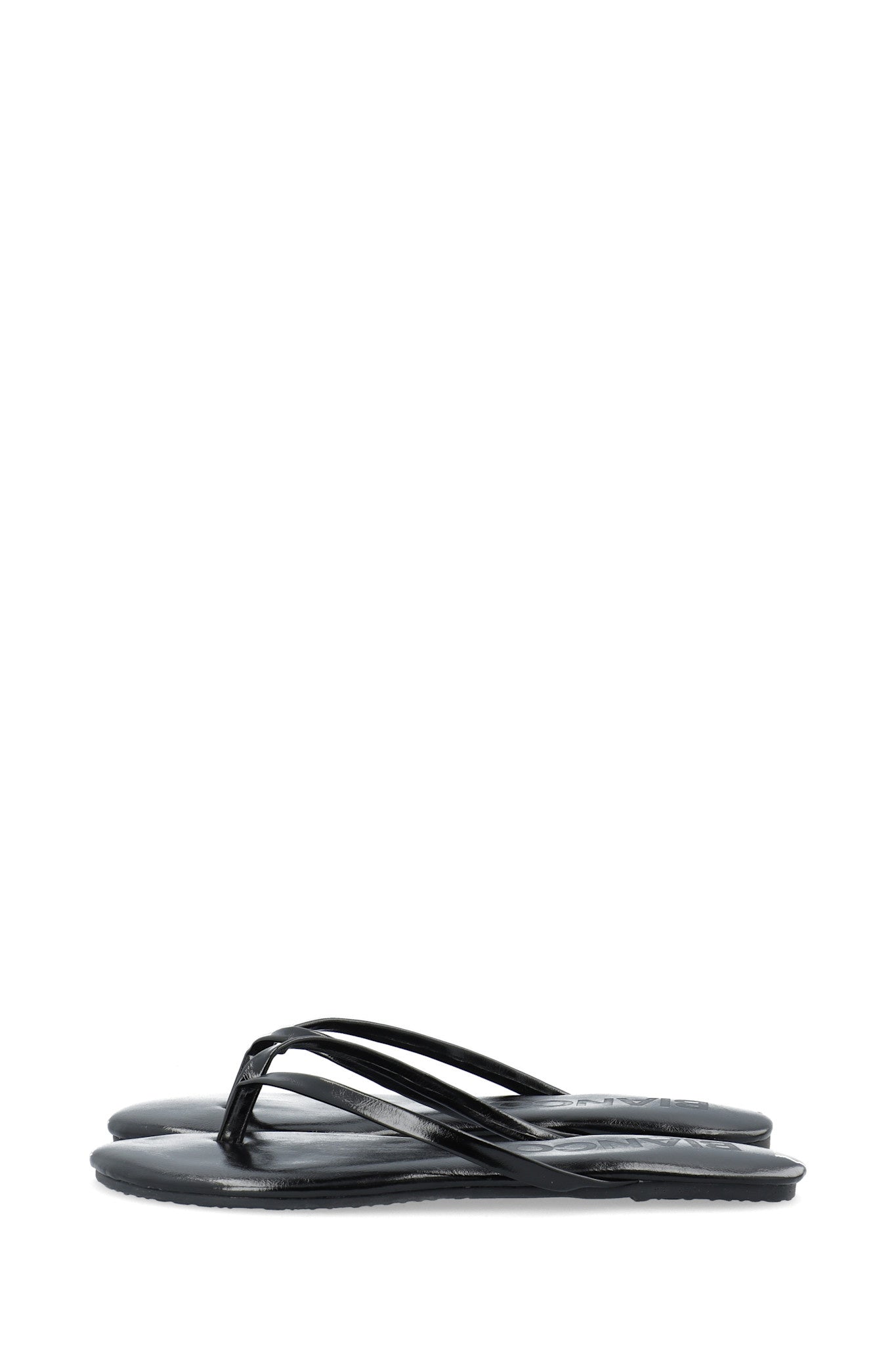 BIAMEXICO Flip Flop Kunstleer - Zwart