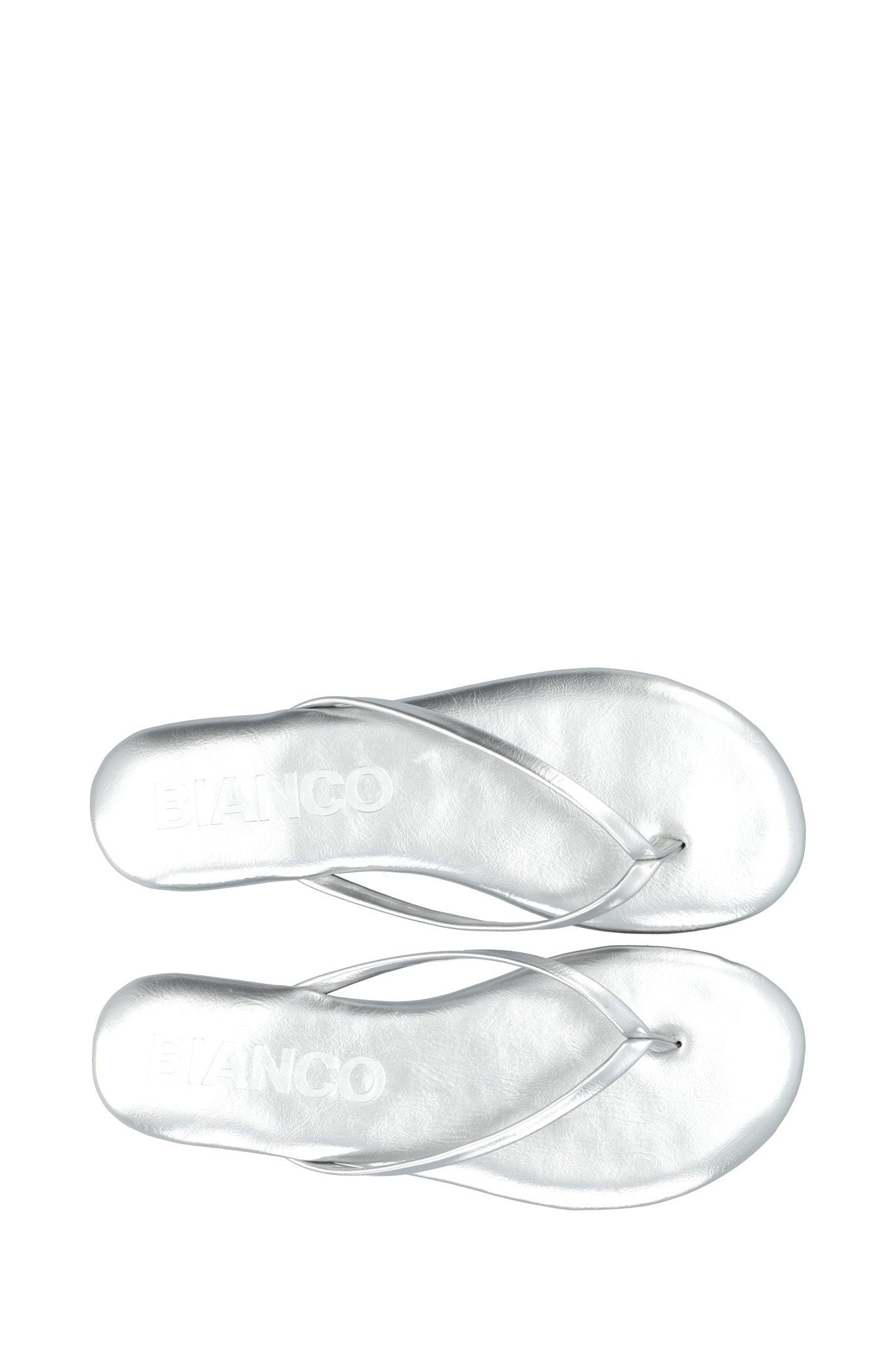 BIAMEXICO Flip Flop Kunstleer - Zilver