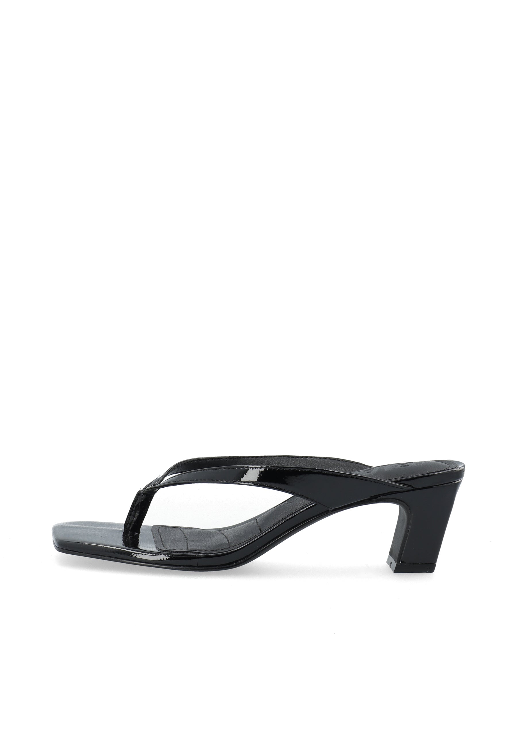 Biaspice toe post faux leather - Black