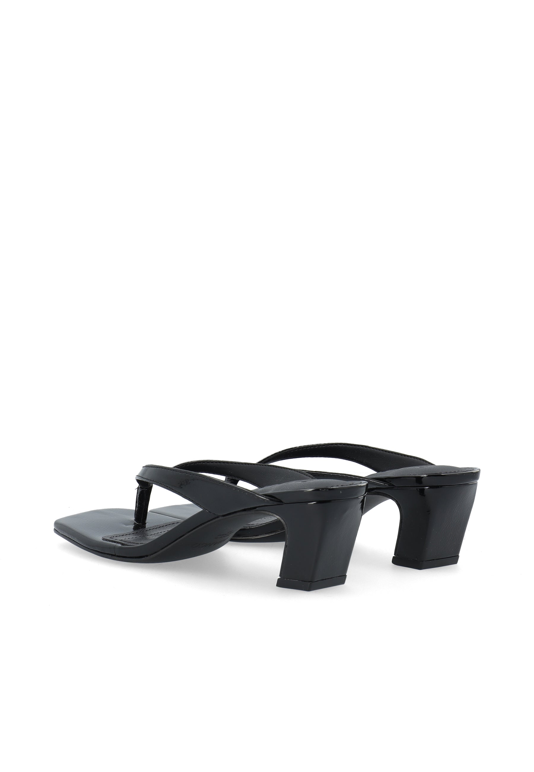 Biaspice toe post faux leather - Black