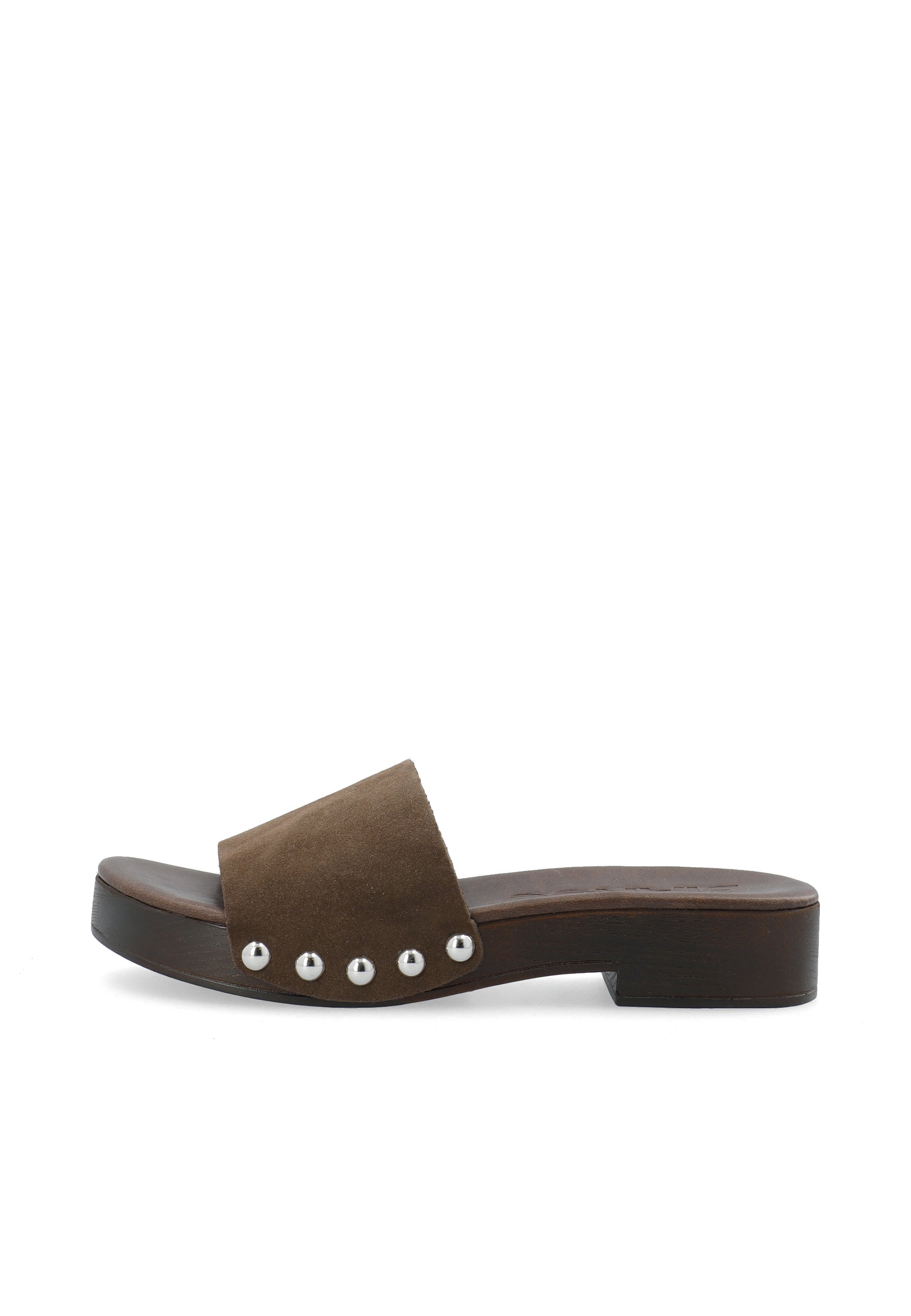 Biaaudrey slide clog suede - Brown