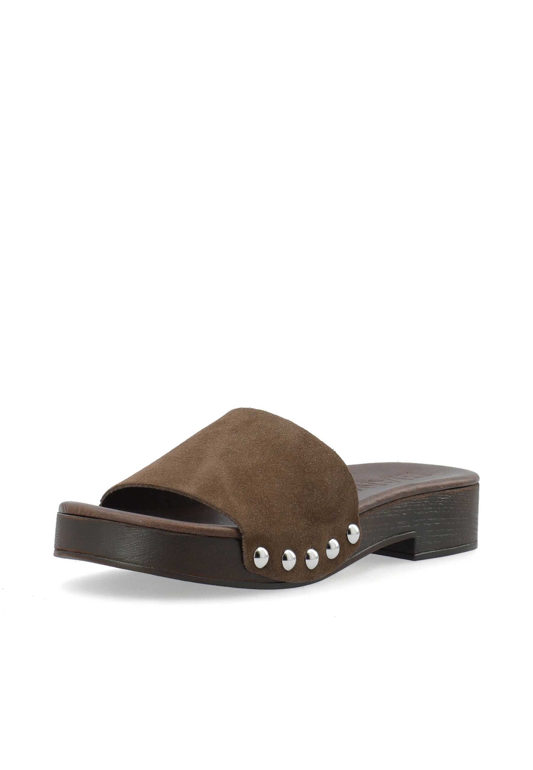 Biaaudrey slide clog suede - Brown