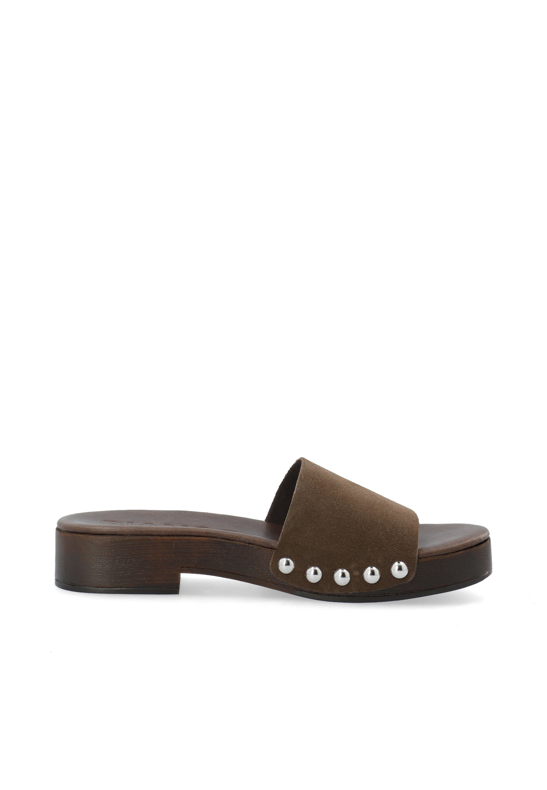 Biaaudrey slide clog suede - Brown