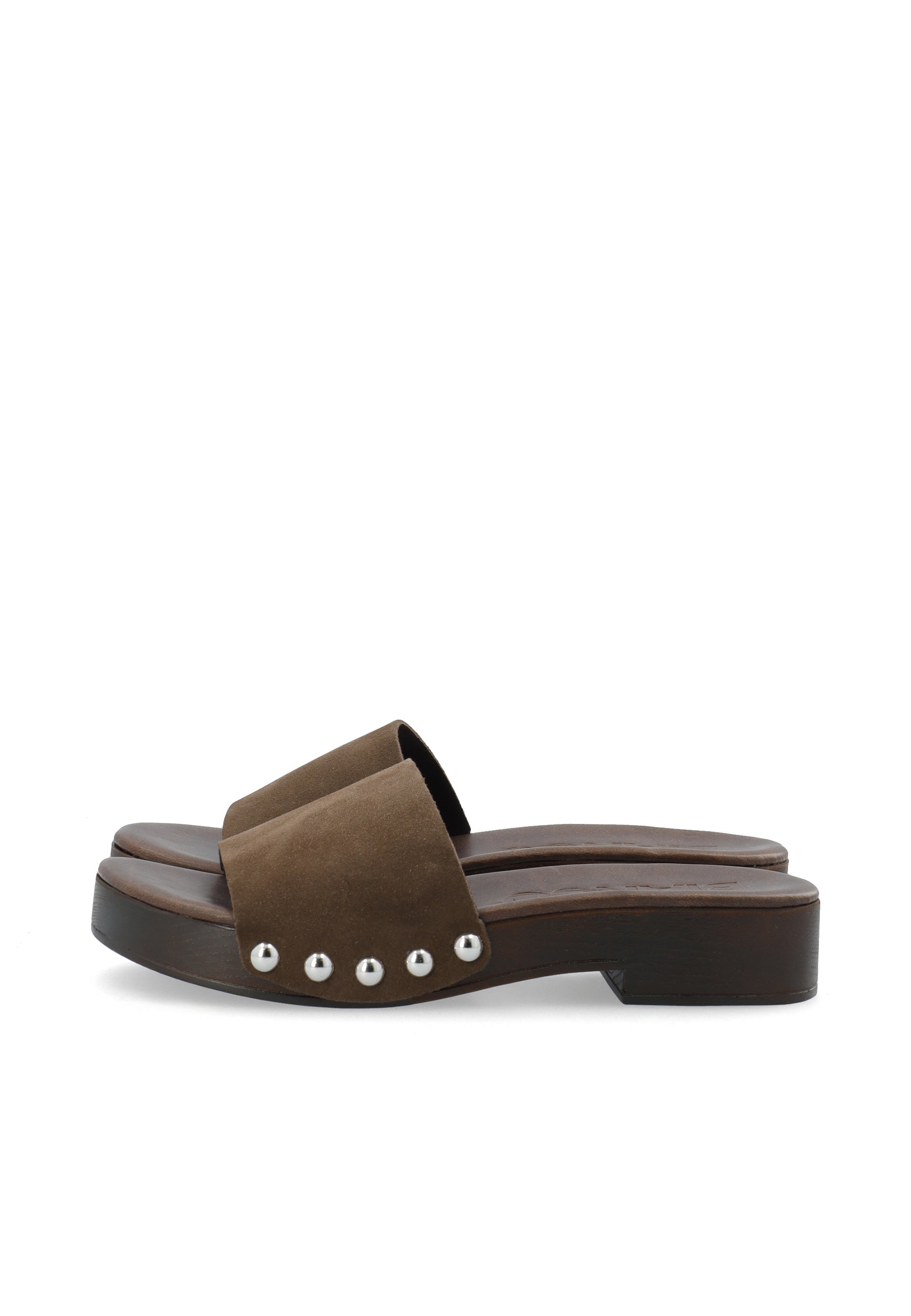Biaaudrey slide clog suede - Brown