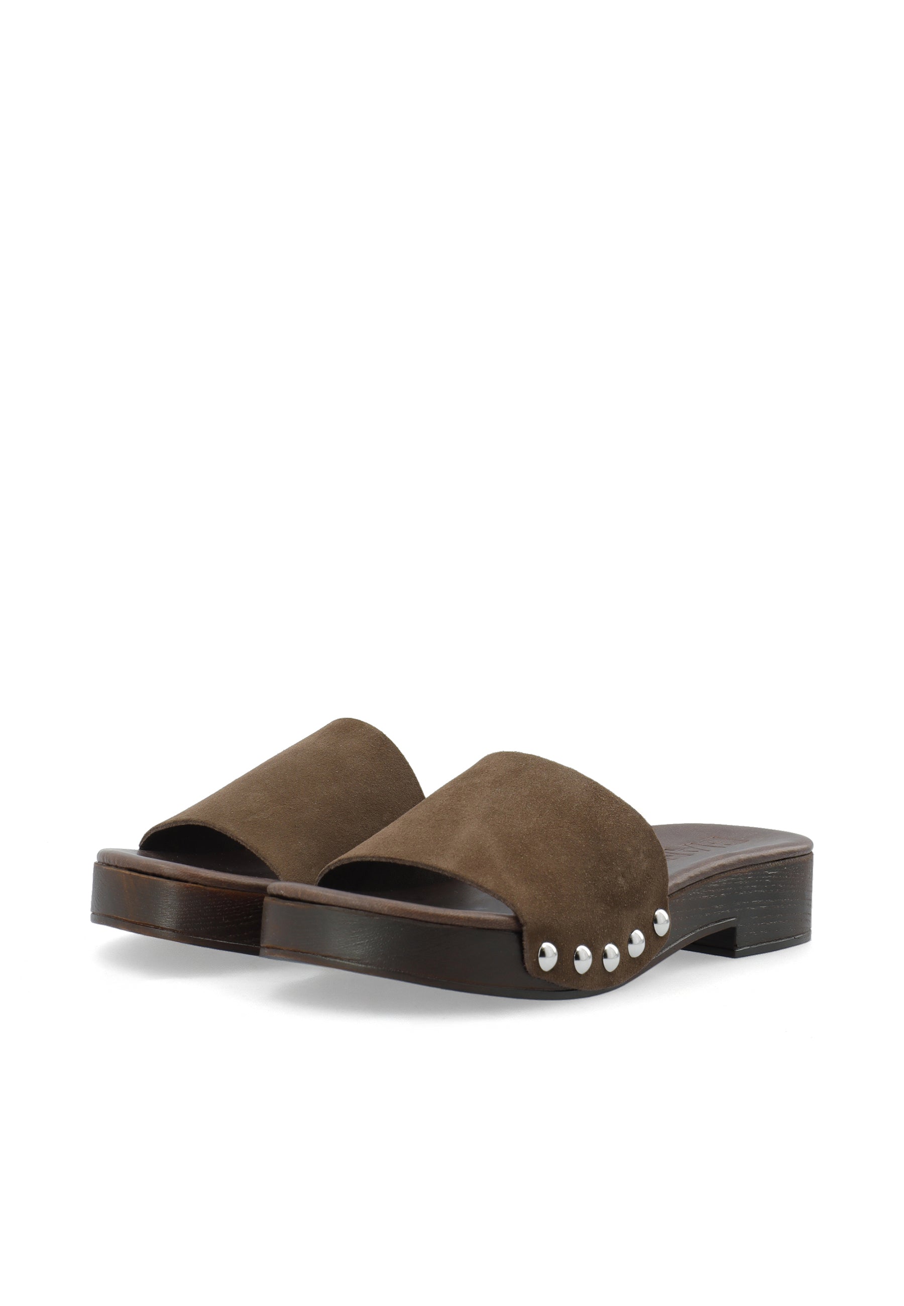 Biaaudrey slide clog suede - Brown
