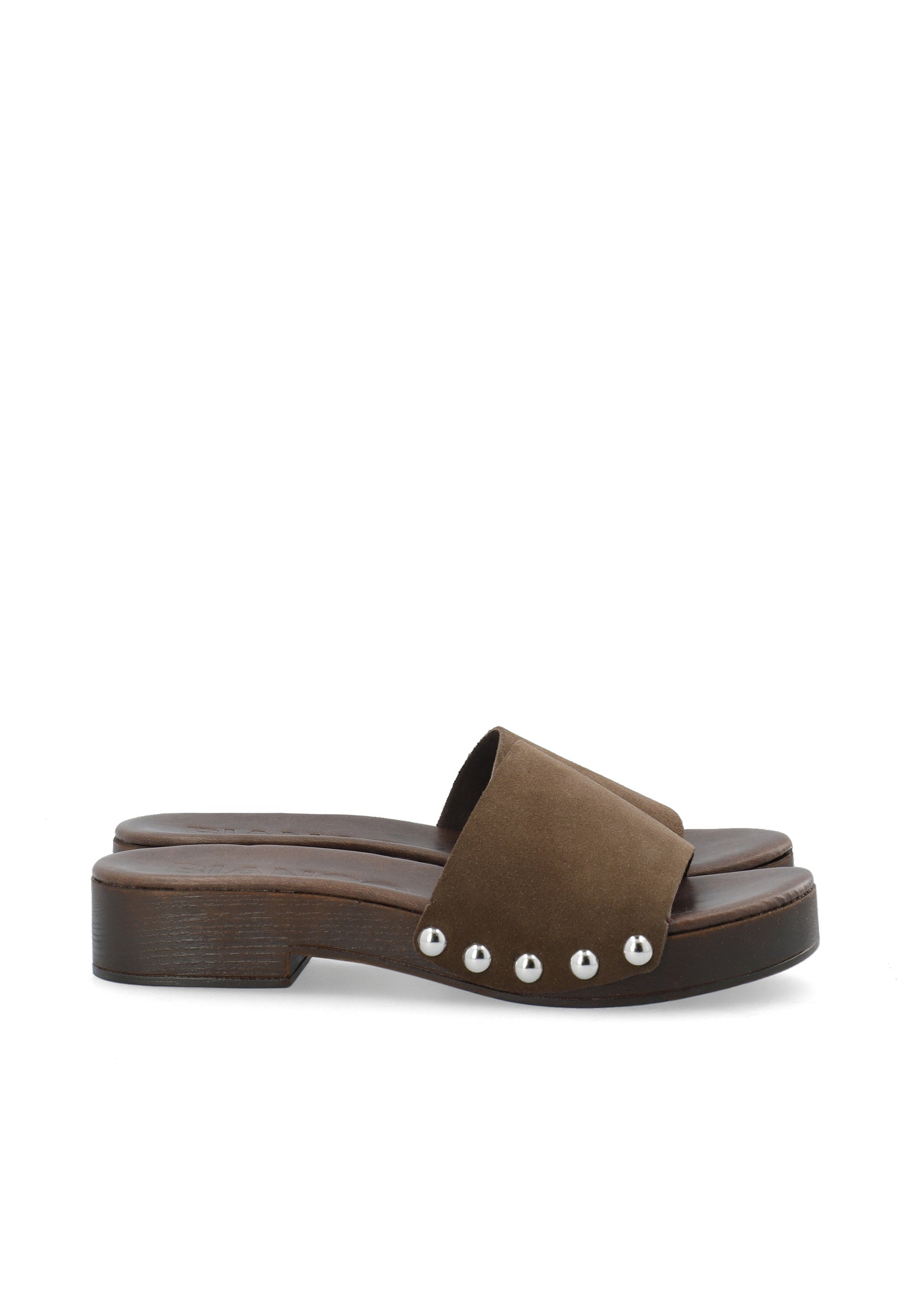 Biaaudrey slide clog suede - Brown