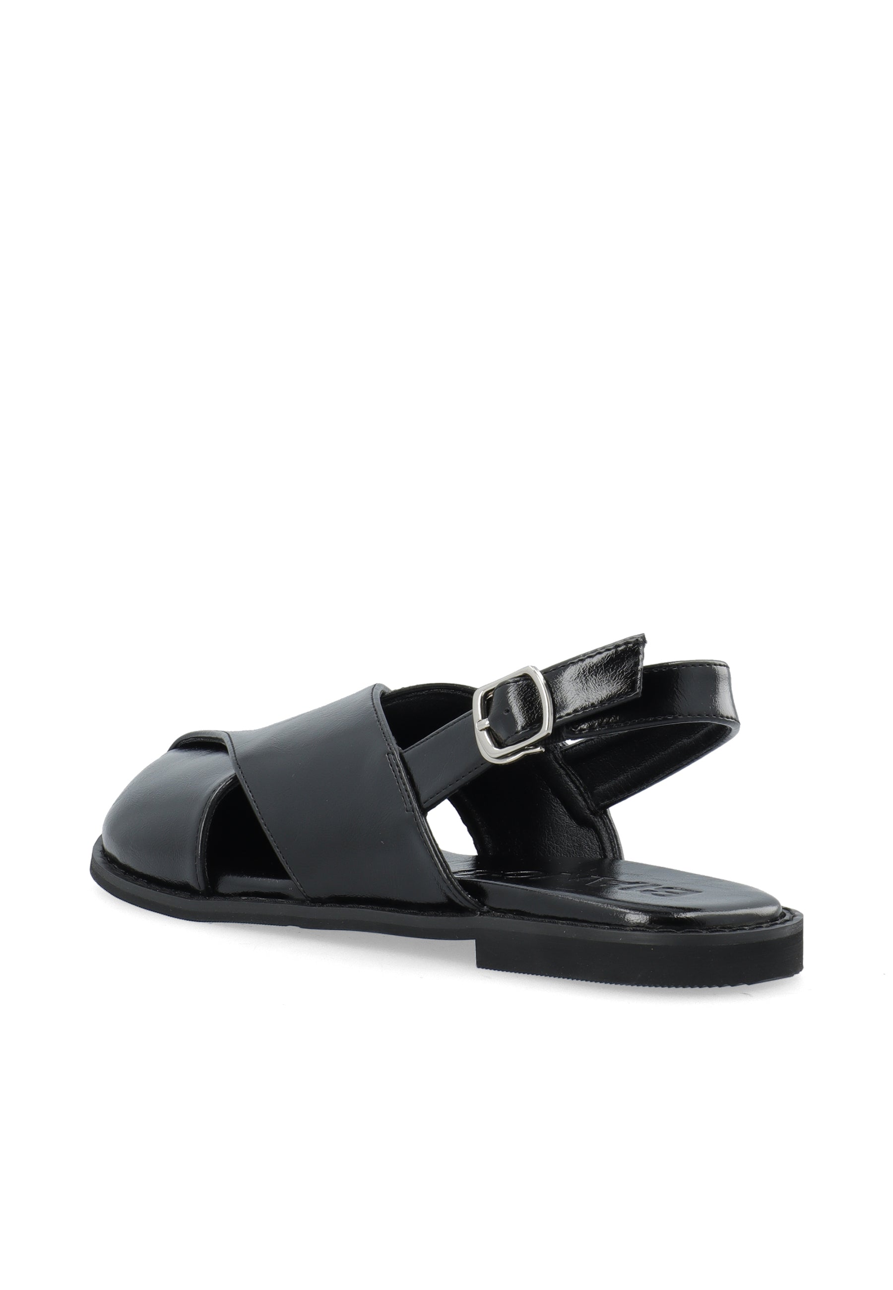 Bialemon cross mule slingback faux leather - Black
