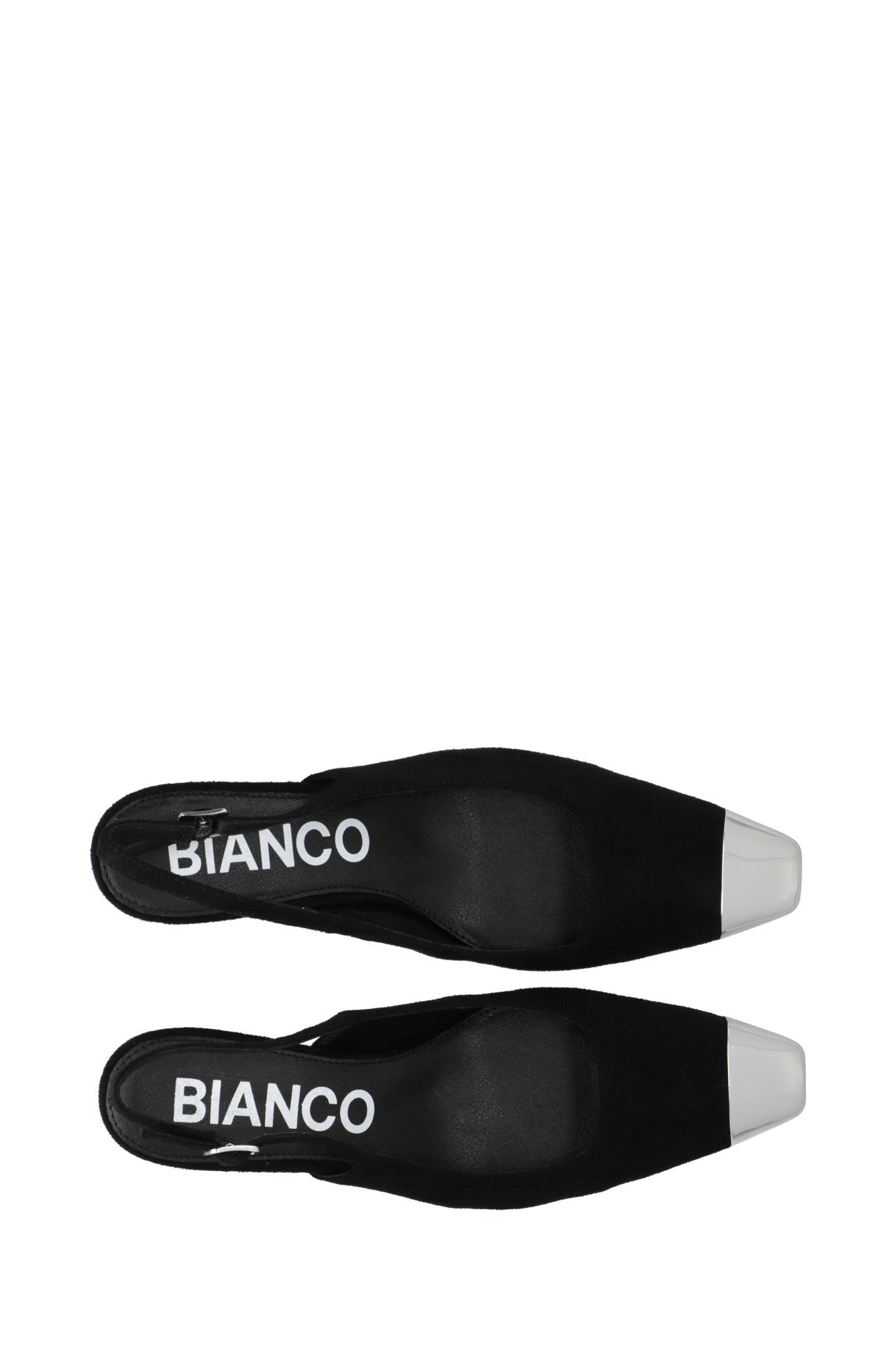 BIACLARA slingback van imitatie suède - Zwart