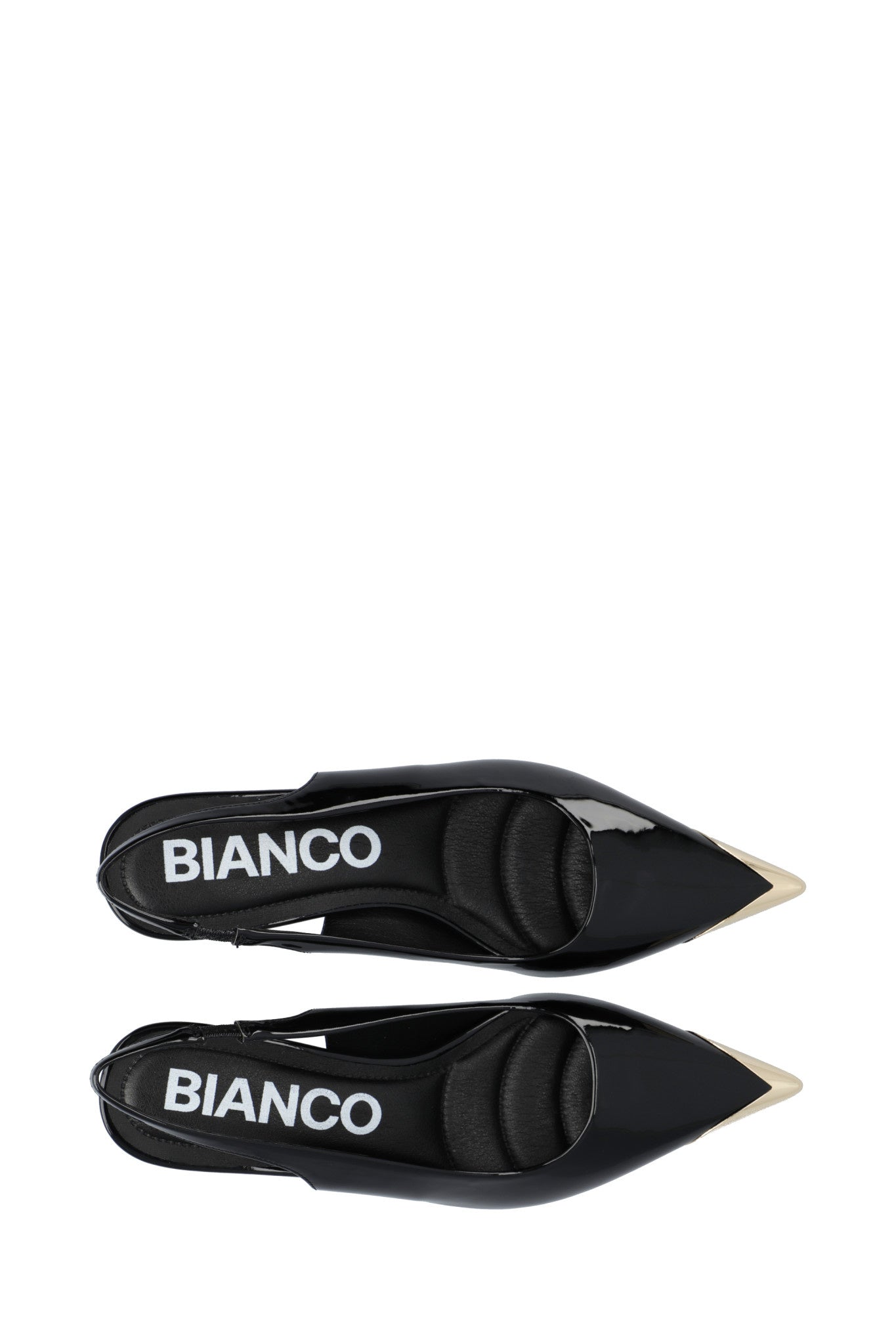 BIAKRISTIN kitten Heel Slingback metalen neus patent