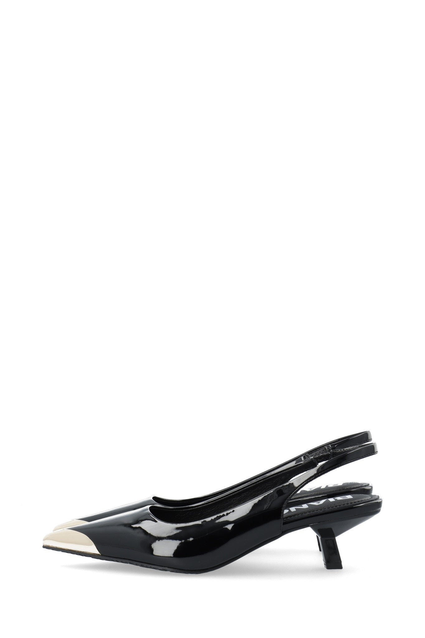 BIAKRISTIN kitten Heel Slingback metalen neus patent