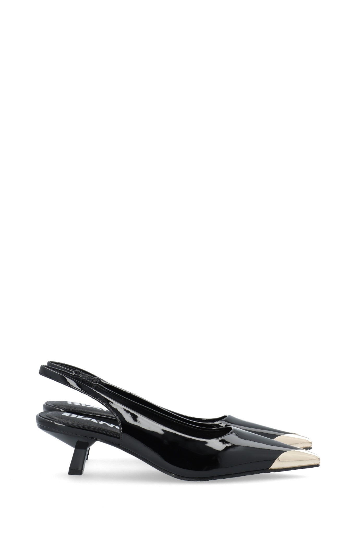 BIAKRISTIN kitten Heel Slingback metalen neus patent