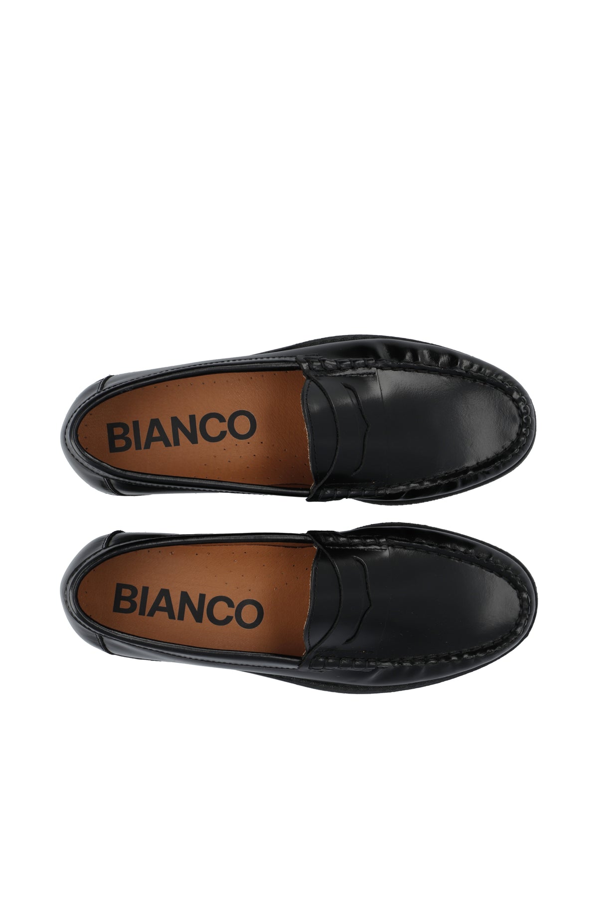 Biapop penny loafer polido - Black
