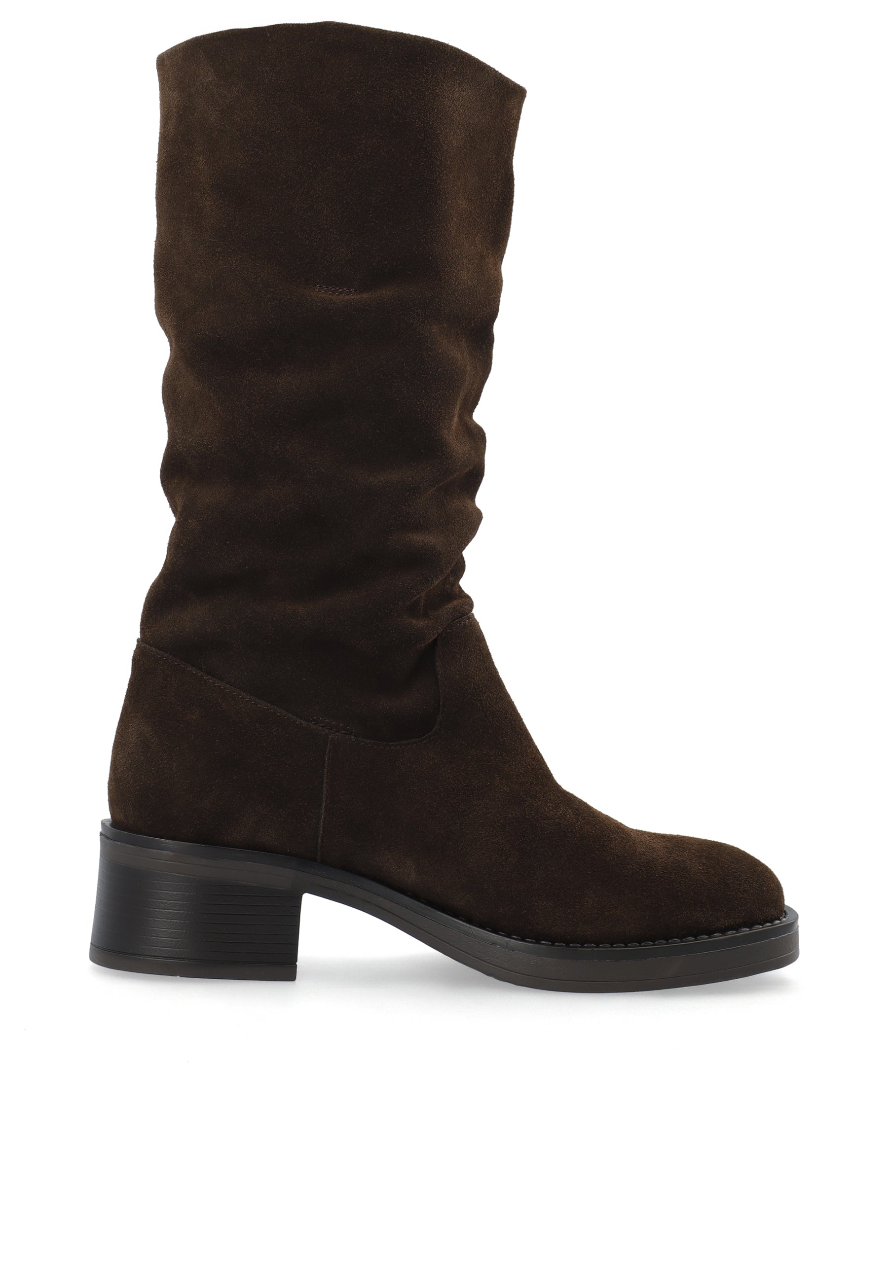 Biamary slouchy pull on boot suede - Brown