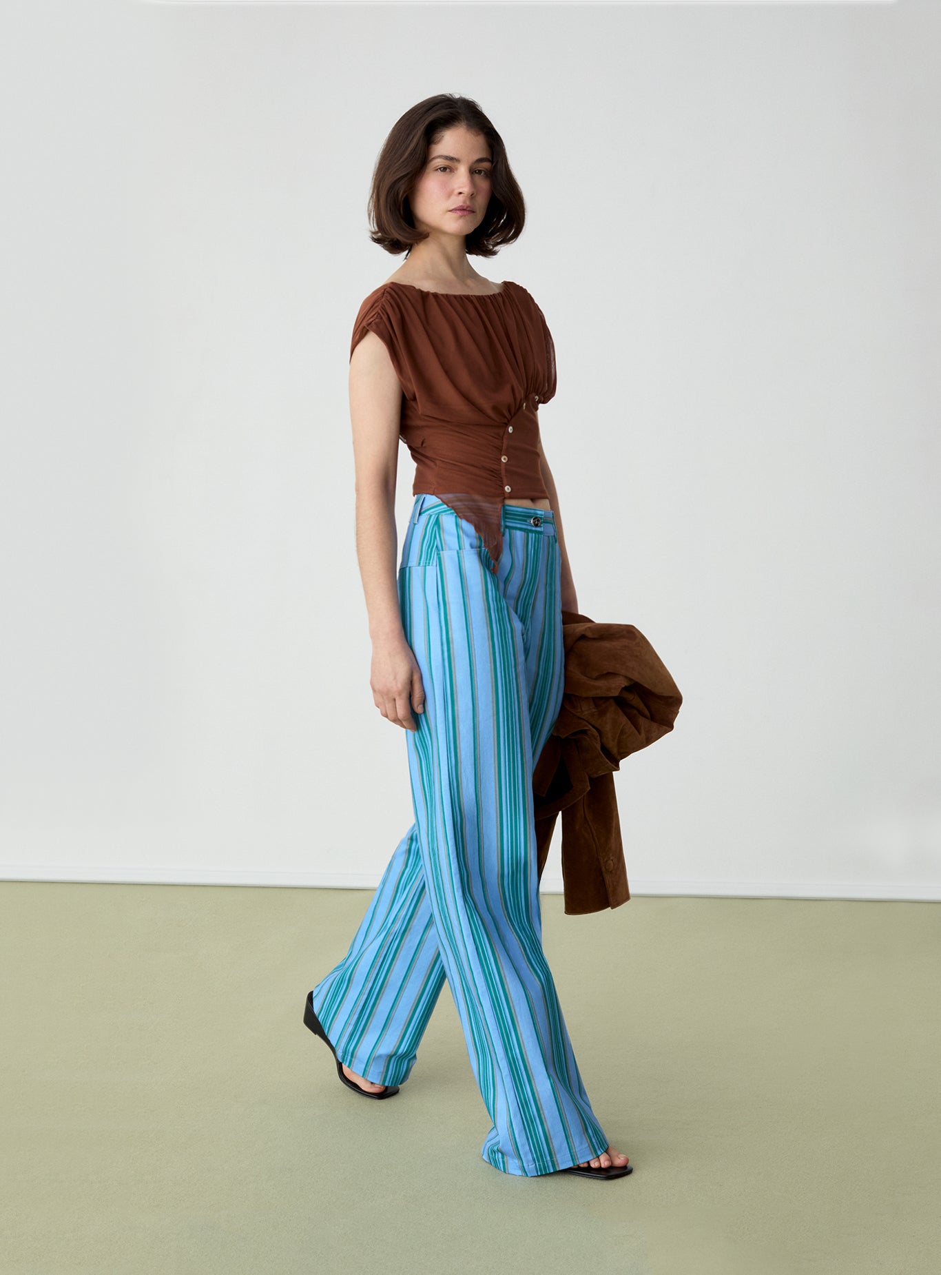 Leroy twill pants- Blue stripes
