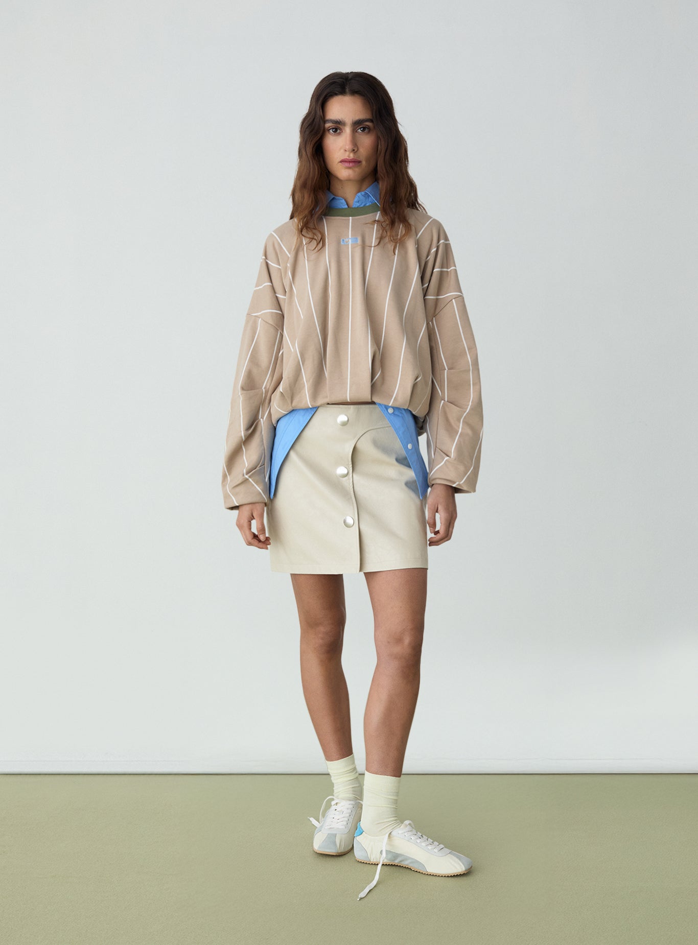 Kelly sweatshirt - Beige stripes