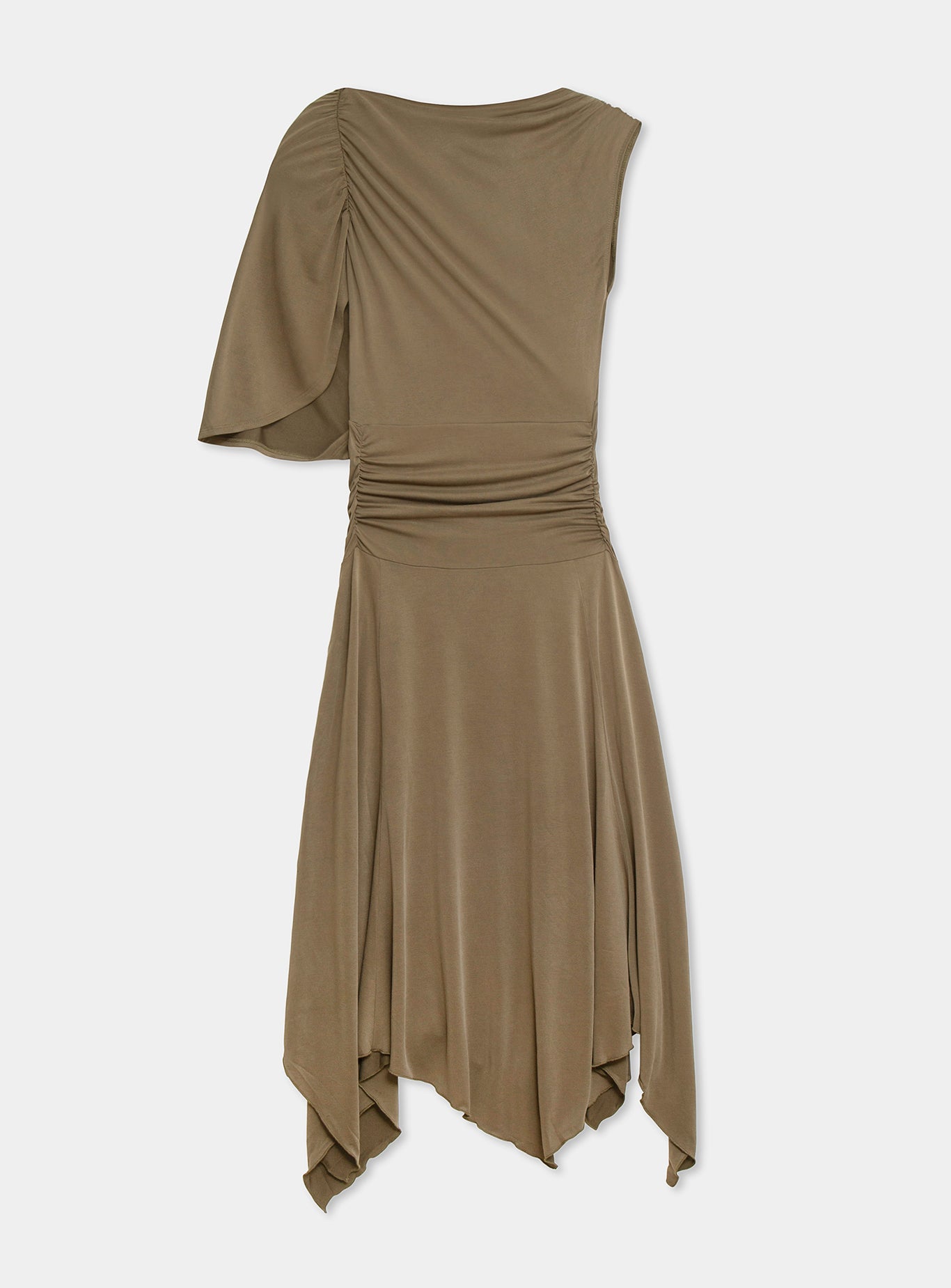 Izola asymmetric dress - Khaki