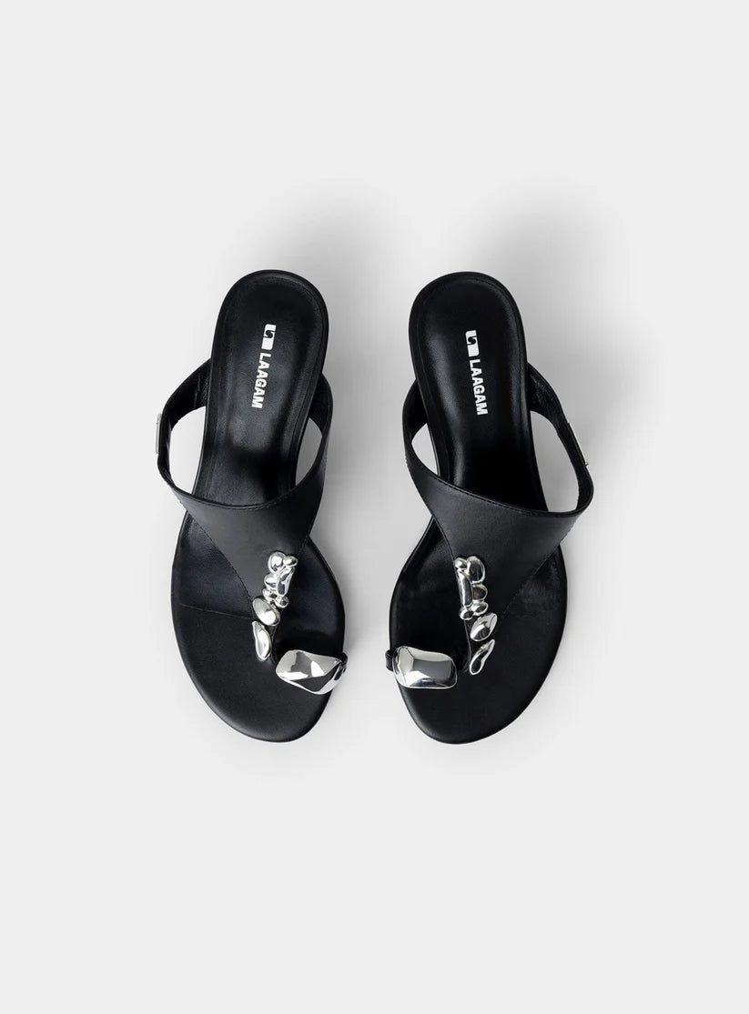 Melati heeled sandal - Black