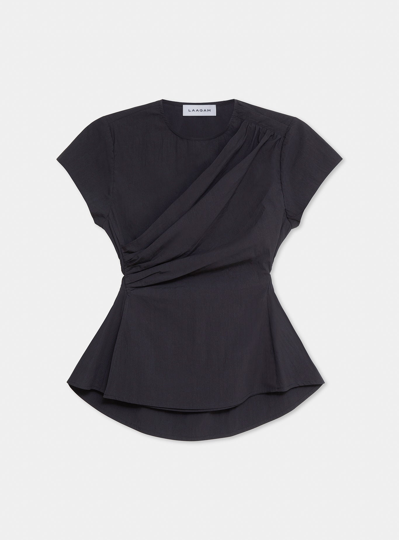 Raven asymmetric blouse - Black