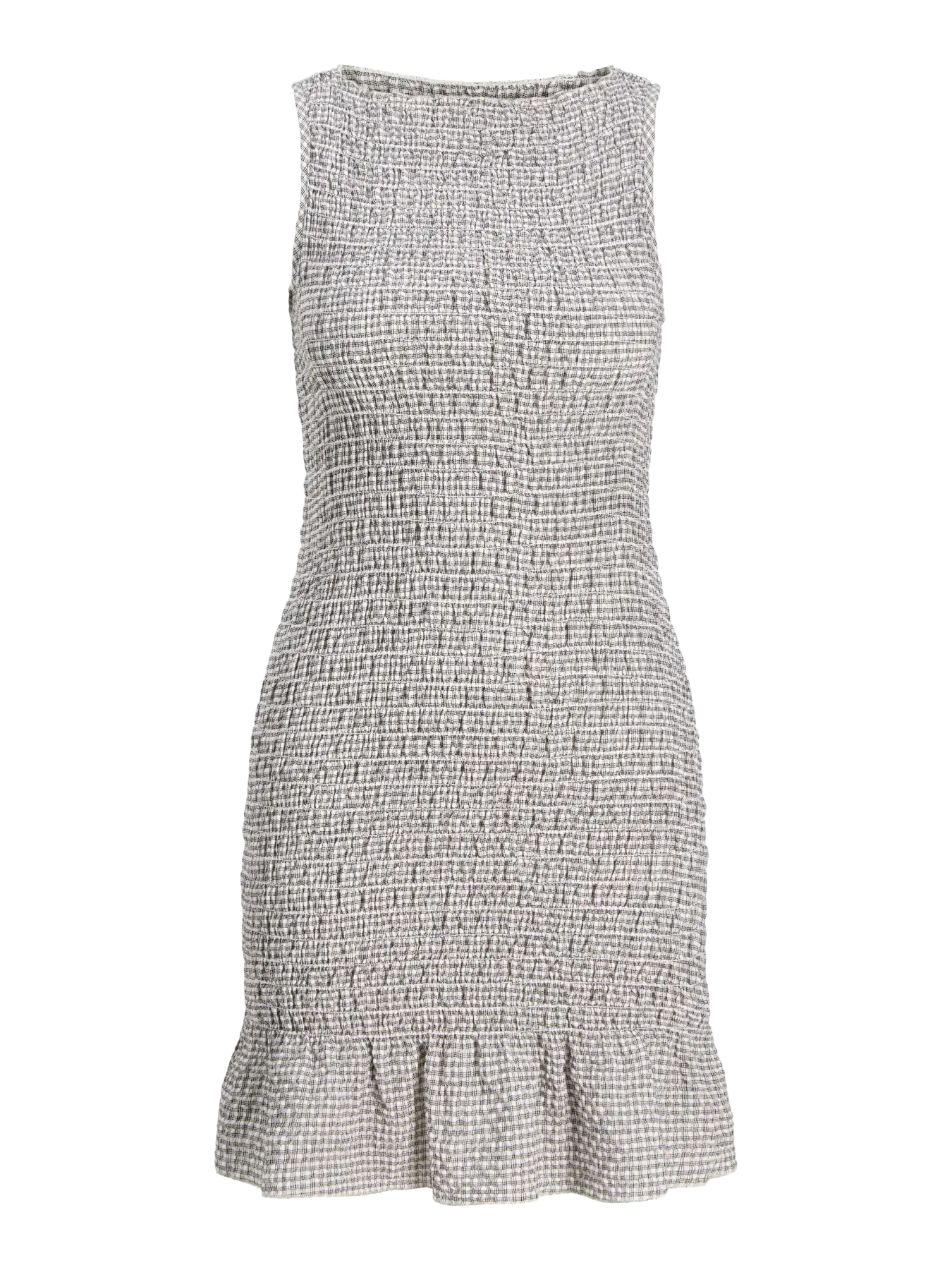 JXCELINA SMOCK DRESS - BRIGHT WHITE/ BLACK