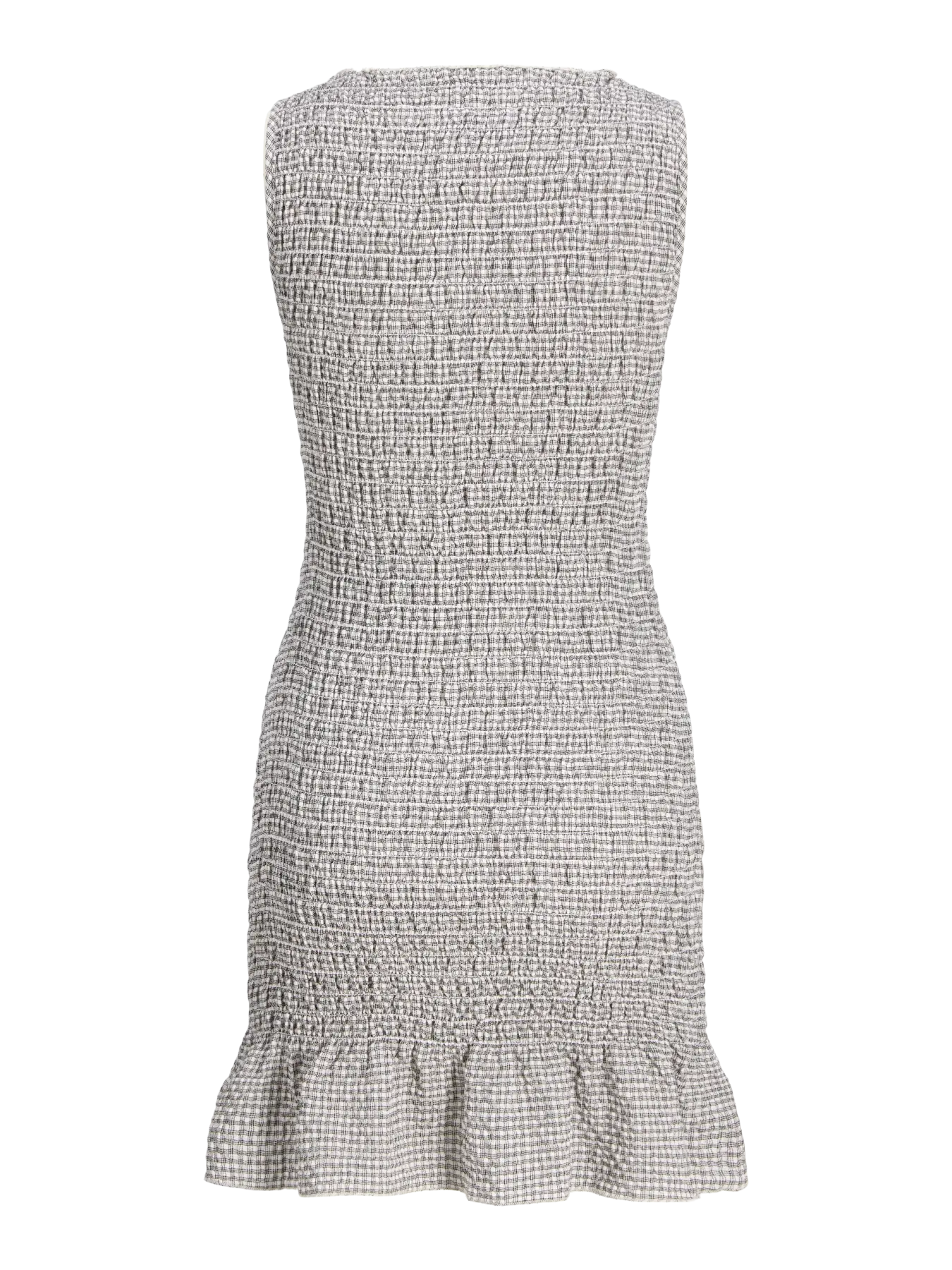 JXCELINA SMOCK DRESS - BRIGHT WHITE/ BLACK