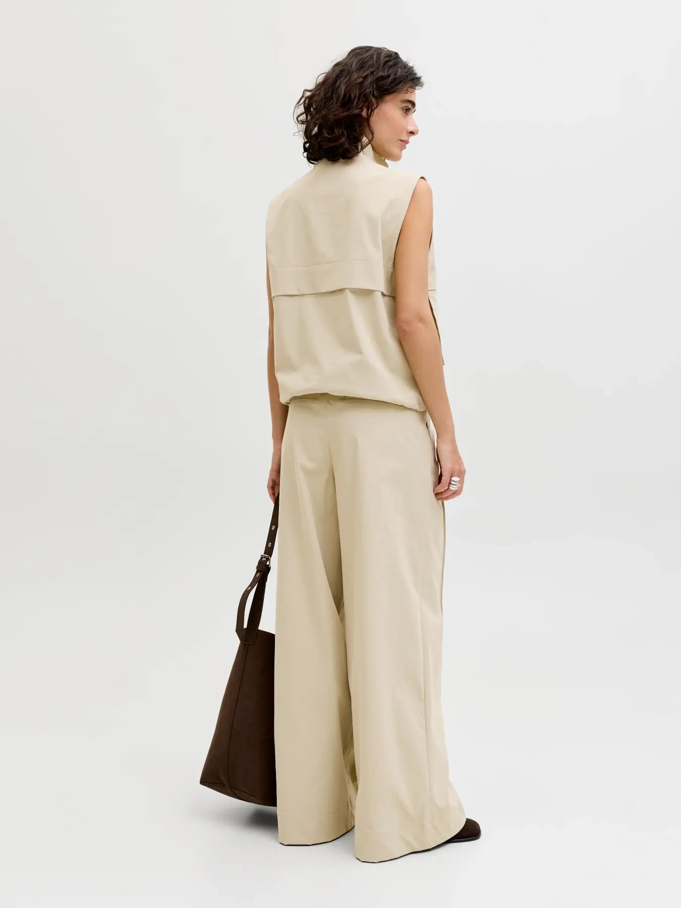 JXCAROL OLIVE VEST - SPRAY GREEN