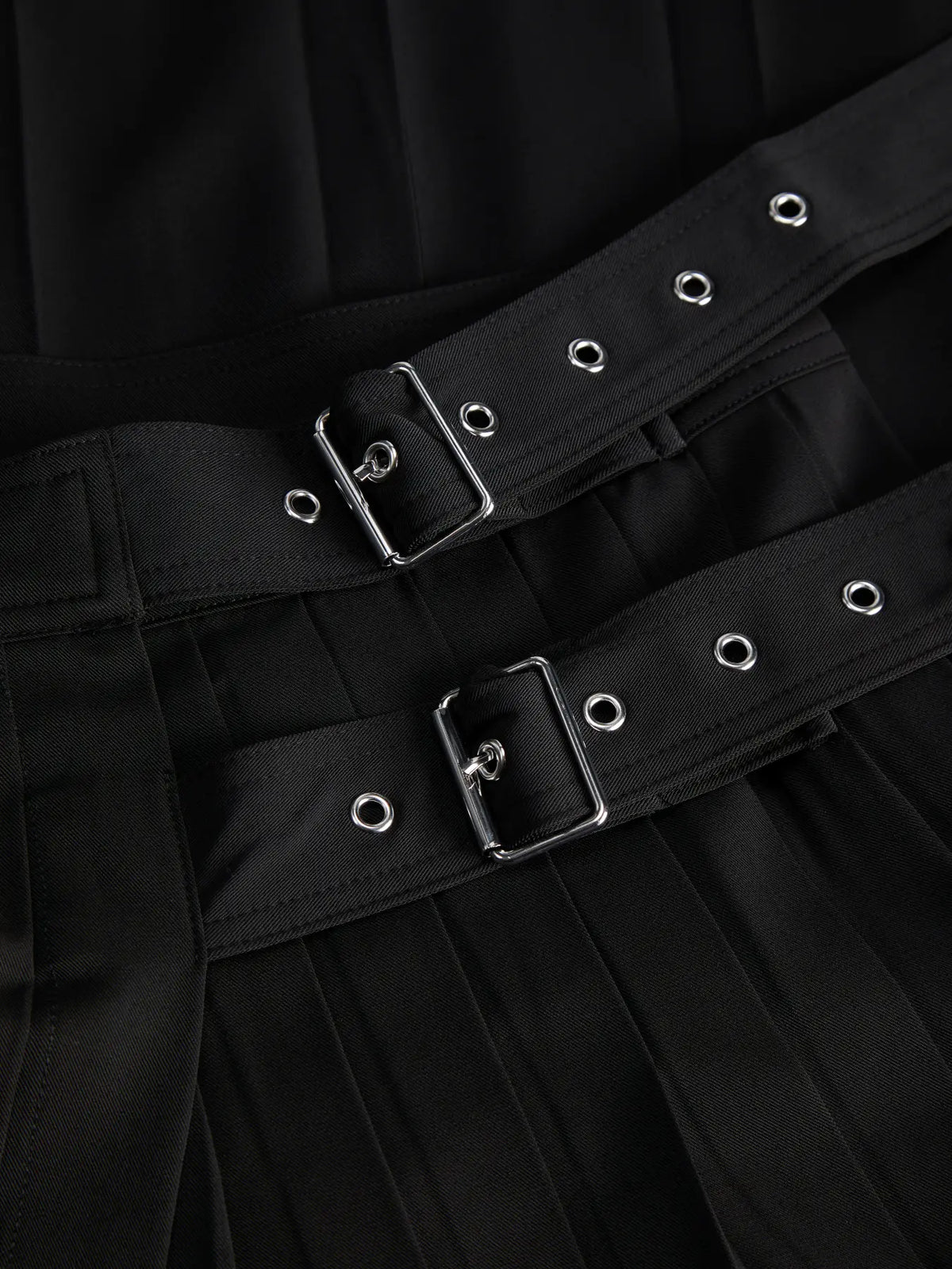 JXLIVA BUCKLE DETAIL SKIRT - PIRATE BLACK