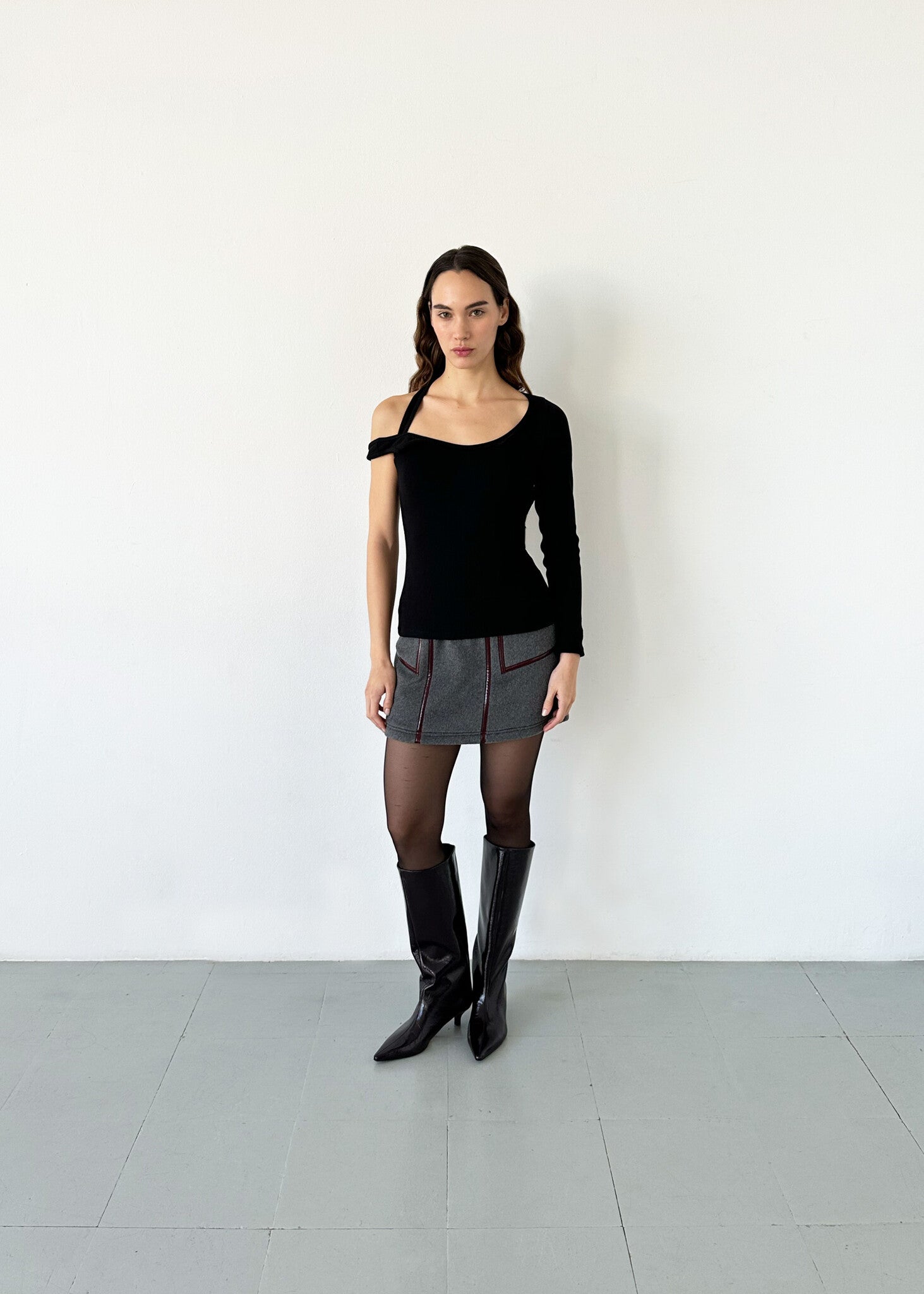 Frankie korte rok - Grijs