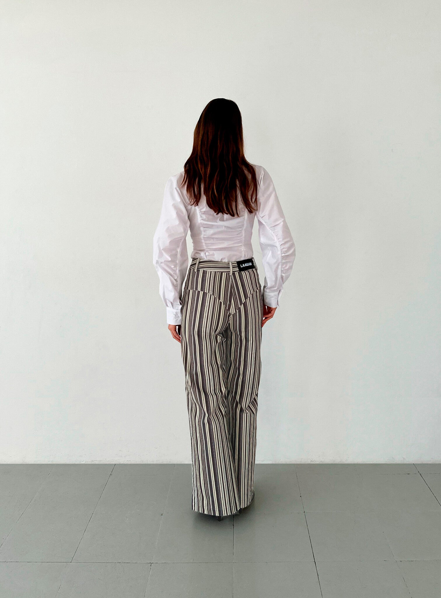 Holly corduroy broek - Grijze strepen