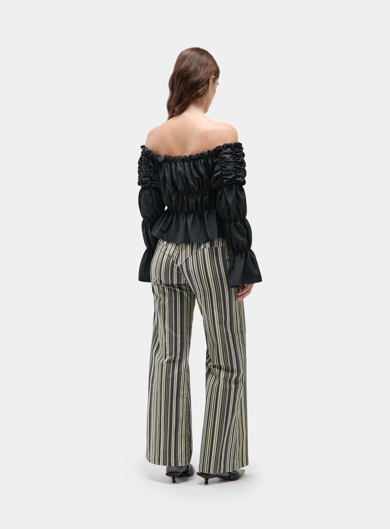 Holly corduroy broek - Grijze strepen