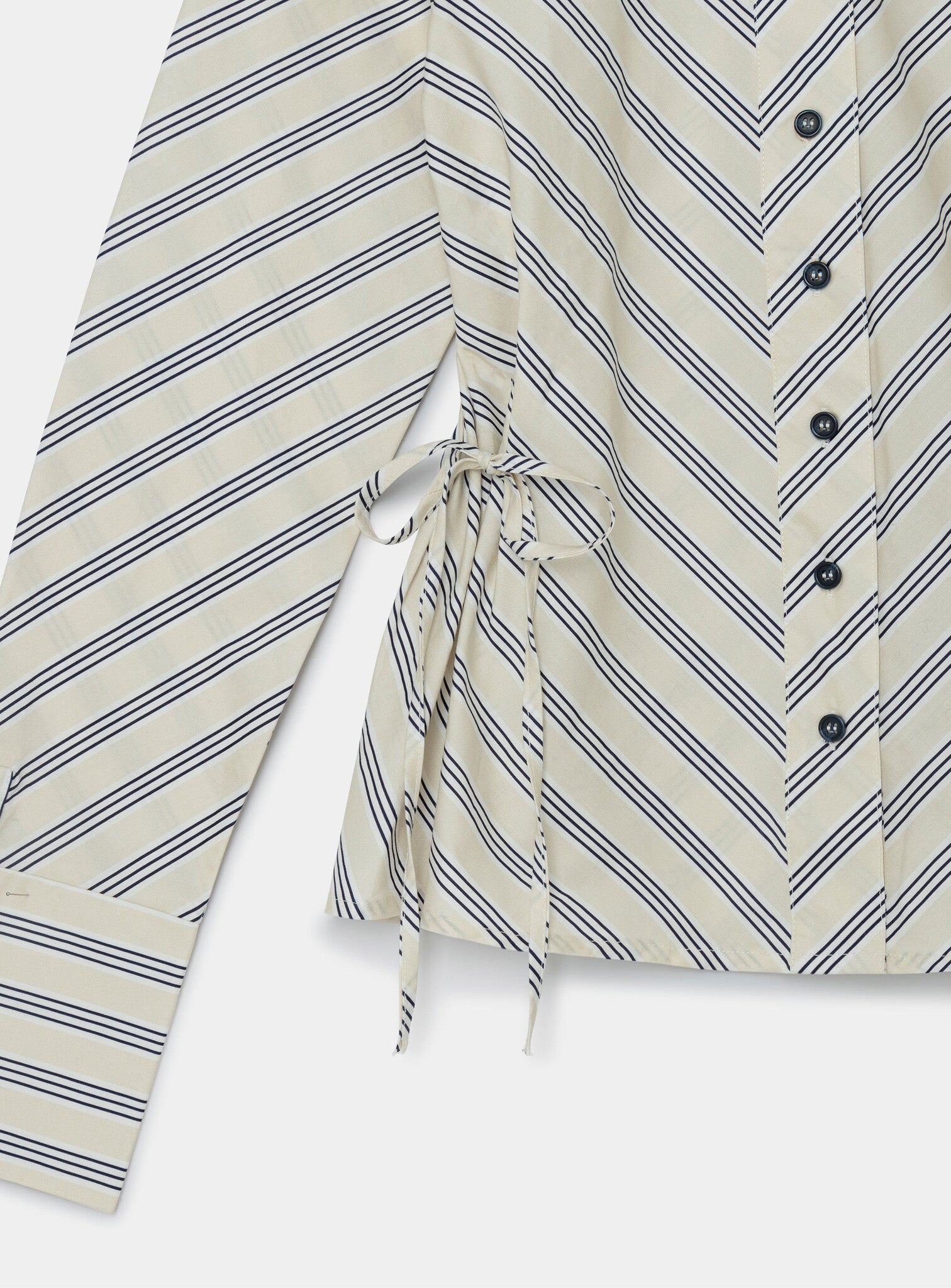 Opera black & white striped shirt