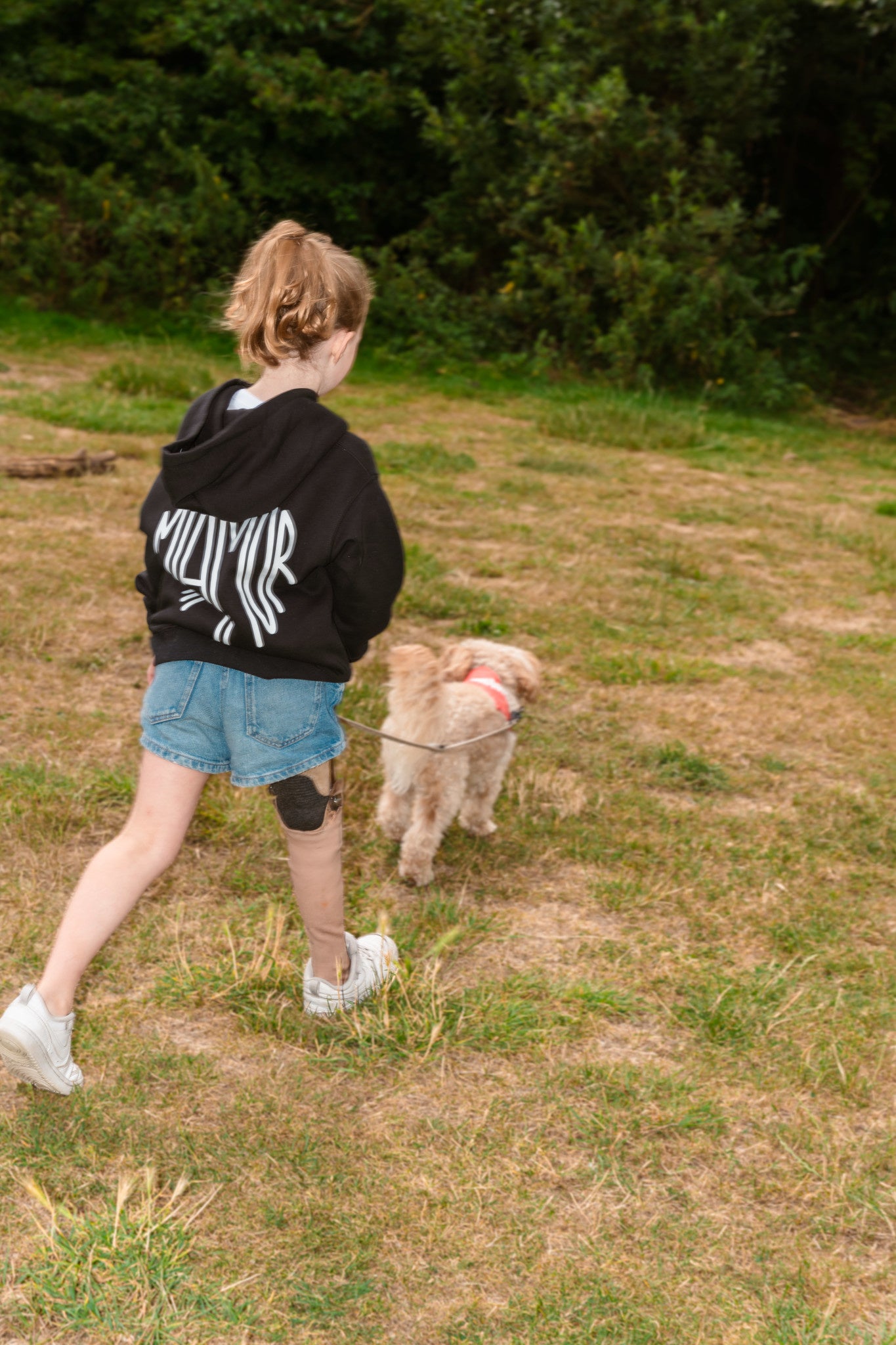 Mini sweat à capuche Miamor - noir et blanc