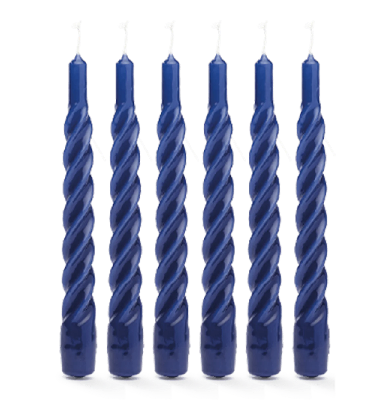 Twisted Candles - blue