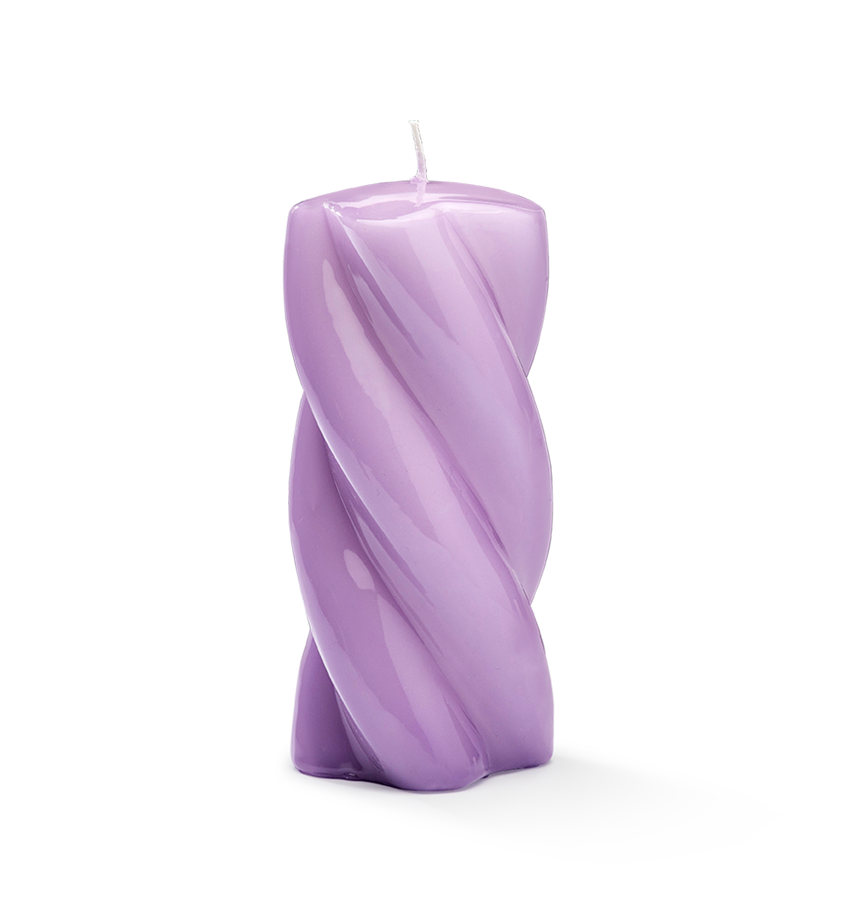 Long Twisted Blunt candle - Lilac