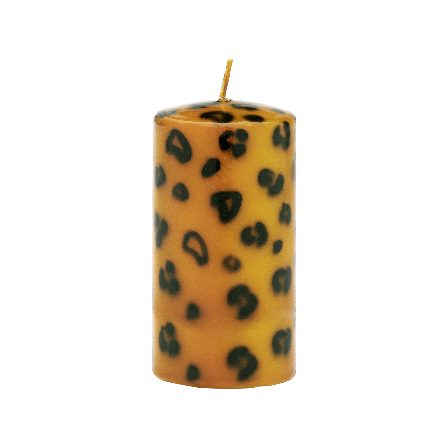 Short Leopard Print Blunt Candle - Brown