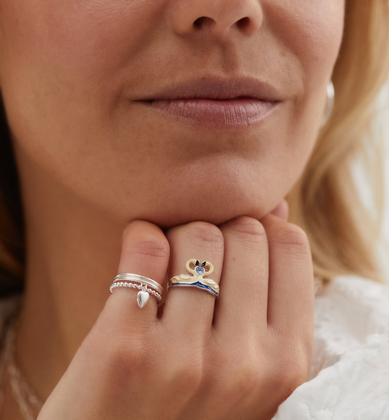 Brilliant Muse Pinky Ring - Zilver