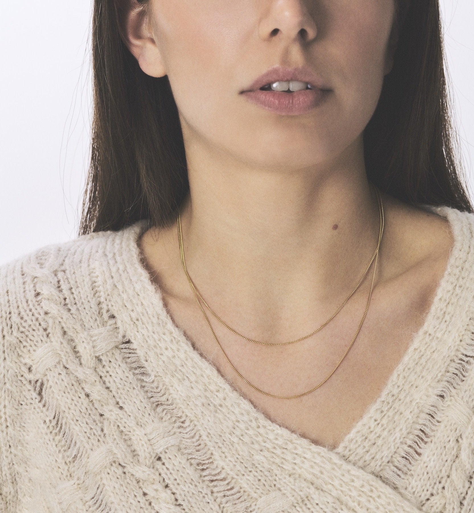 Collier Gourmet Plain - Plaqué or