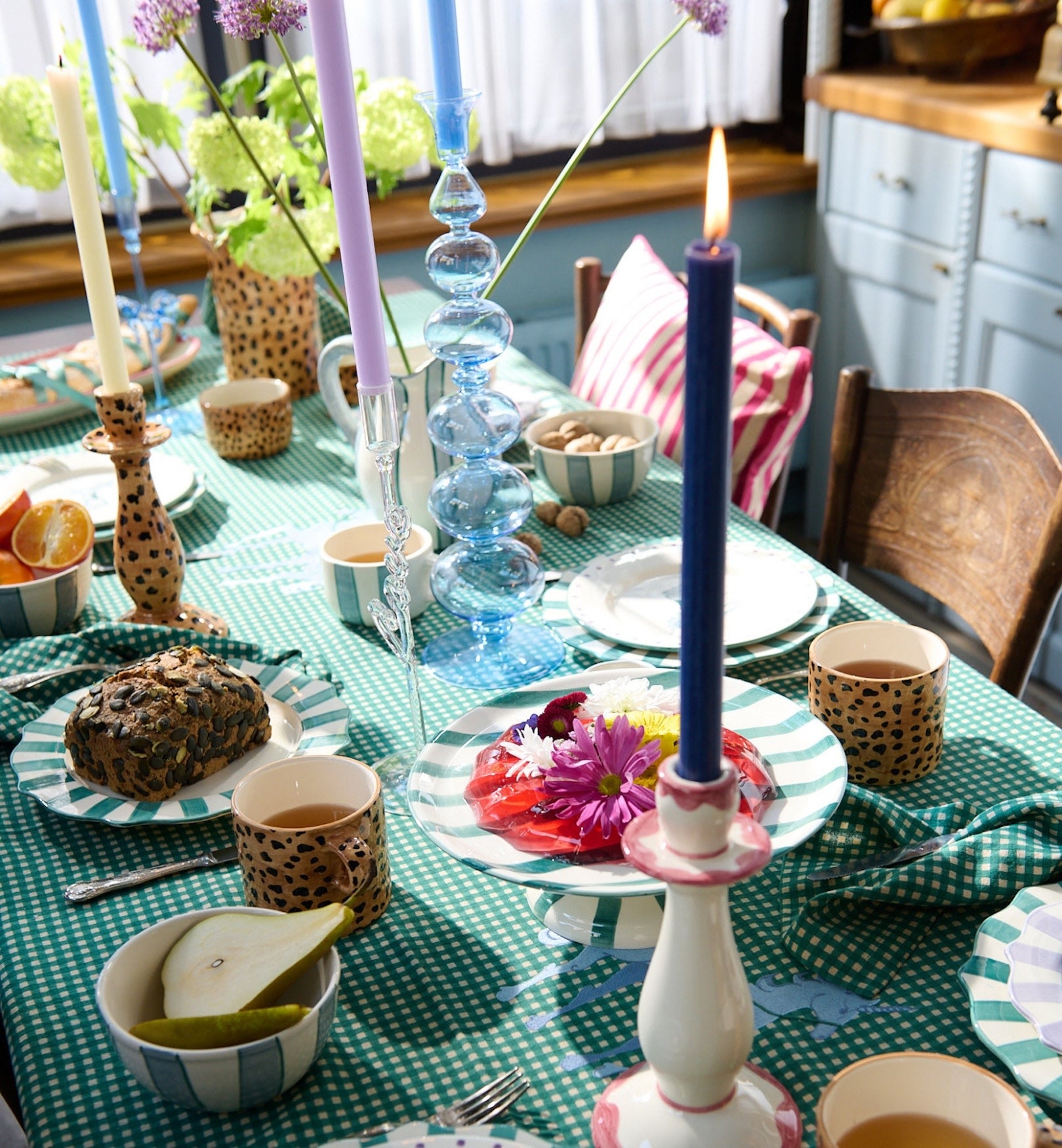 Stone Balloon Holder - Blue