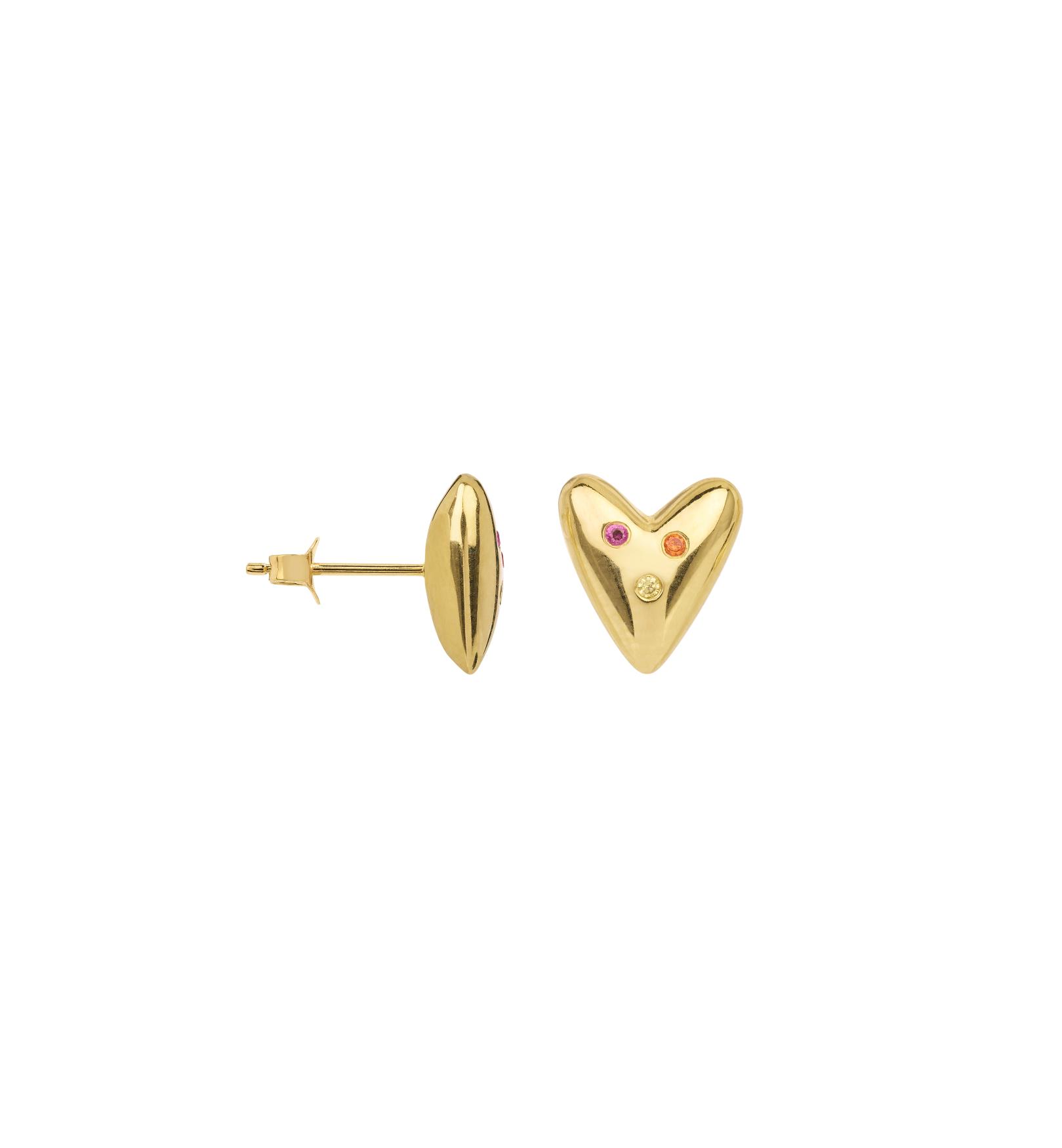 Single Karma Stud - Gold Plated