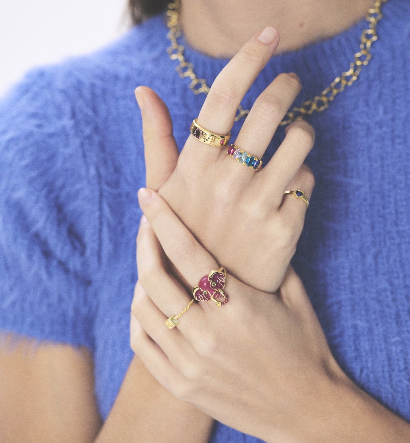 The Platonic Lovers Pinky Ring - Gold Plated